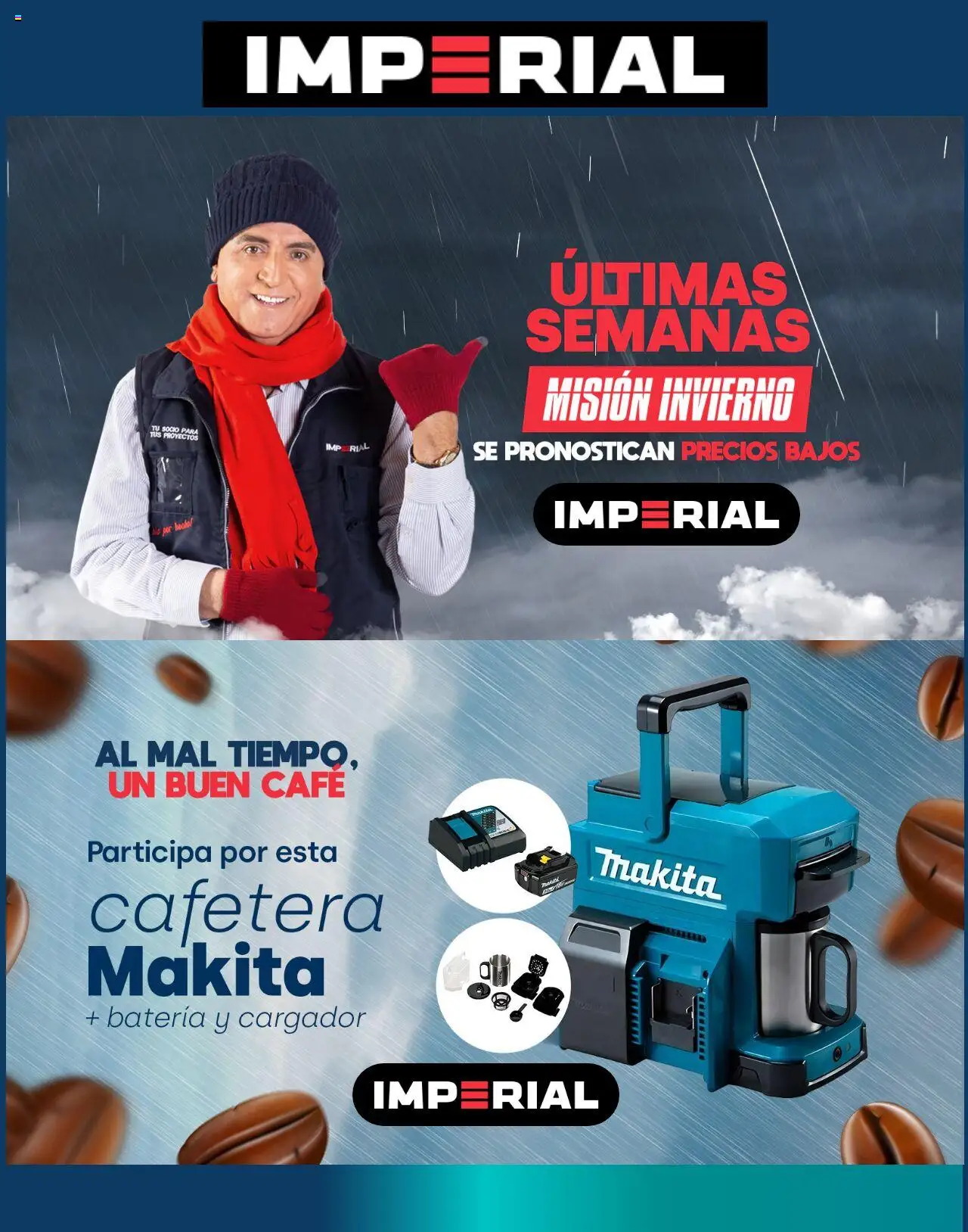 Imperial ofertas  │ válido desde el 15.07.2025 | Página: 1 | Productos: Cafetera, Cargador, Batería, Café