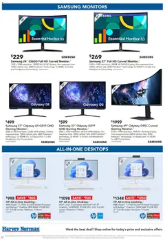 Preview of Harvey Norman Hot Deals - valid from 06.03.2026 | Page: 22 | Products: Monitor, Usb