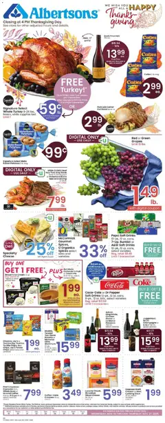 Preview of Albertsons weekly ads valid from 19.11.2025