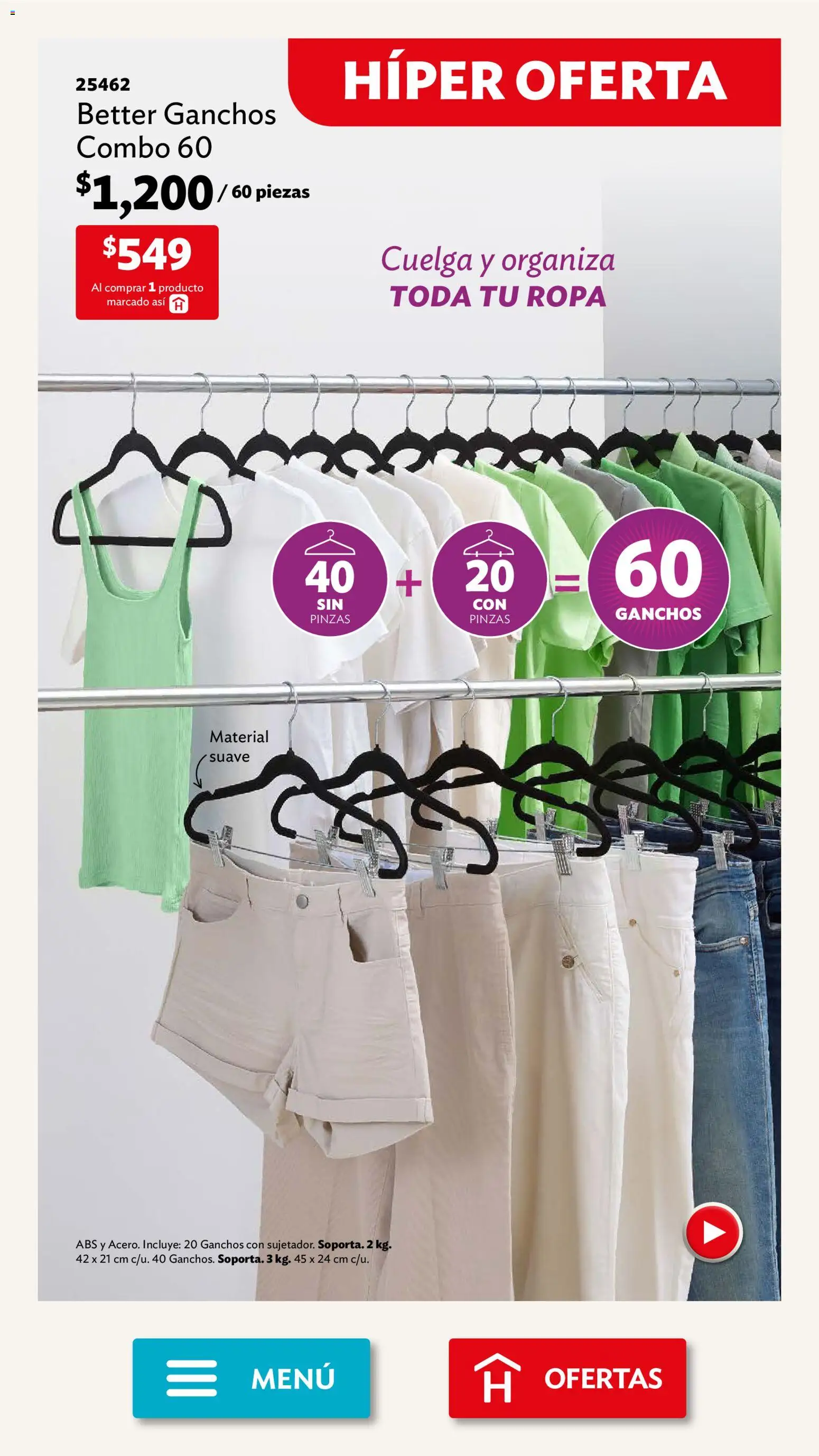 Nuevas ofertas de Betterware válidas en toda la República Mexicana desde el 05.01.2026. ¡Encuentra las mejores ofertas en Betterware campaña 1 2026! | Página: 7 | Productos: Ropa