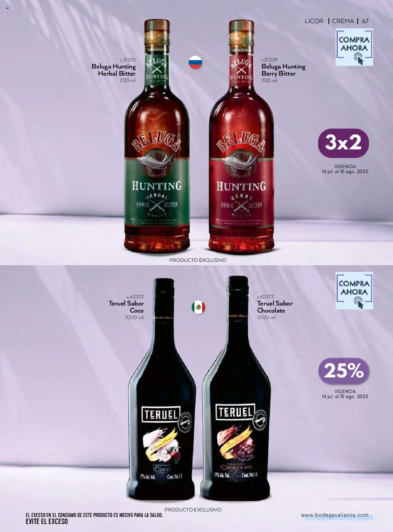 Nuevas ofertas de Bodegas Alianza válidas en toda la República Mexicana desde el 01.07.2025. ¡Encuentra las mejores ofertas en Bodegas Alianza catálogo Cava Morada! | Página: 69 | Productos: Crema, Chocolate