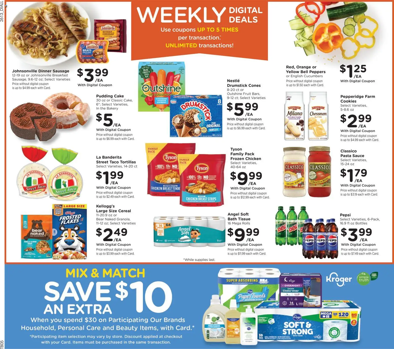 Dillons Weekly Ad - valid from 29.04.2026 | Page: 2 | Products: Peppers, Chocolate, Pasta, Cucumbers
