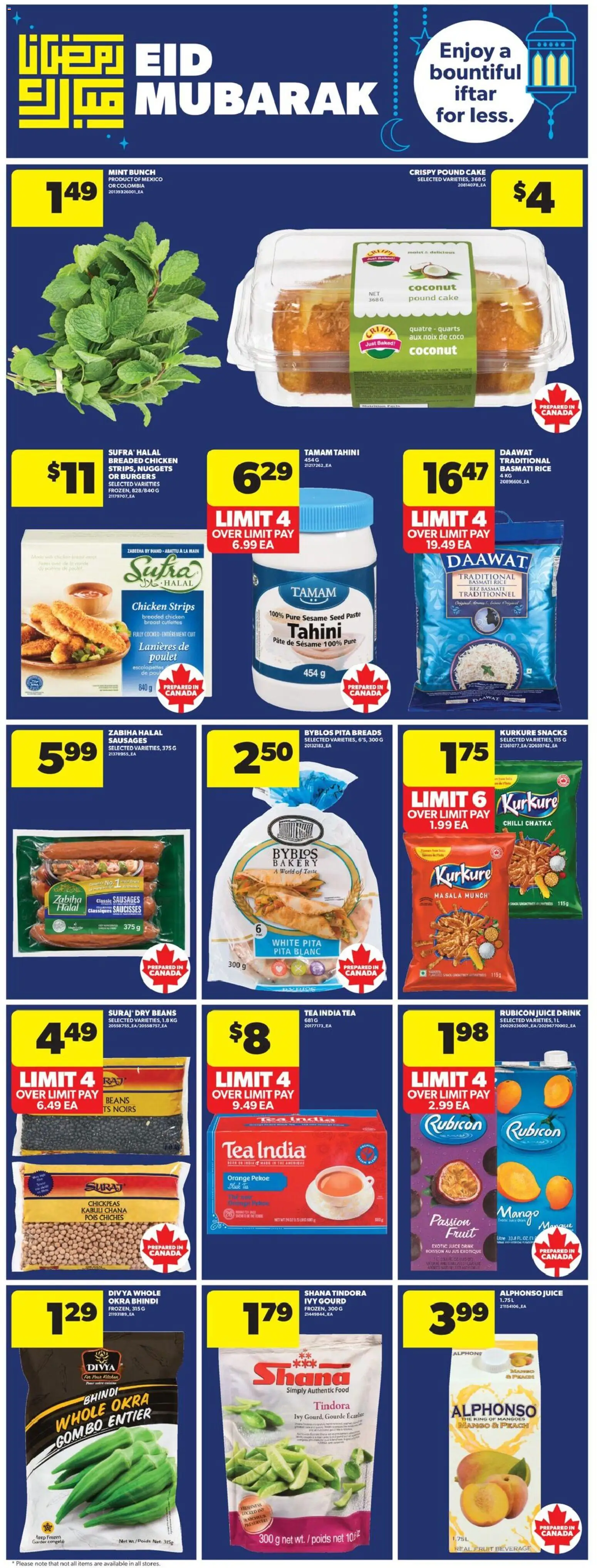 Real Canadian Superstore flyer valid from 19.03.2026 | Page: 20 | Products: Tea, Bakery, Juice, Chicken