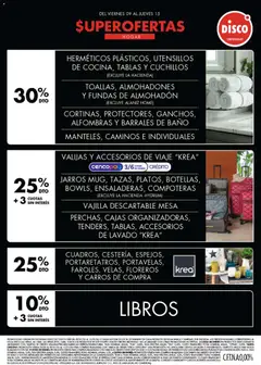 Vista previa Disco - Ofertas | Electro, T. Libre y más válido desde el 09.01.2026 | Página: 3 | Productos: Disco, Almohadon, Mesa, Baño