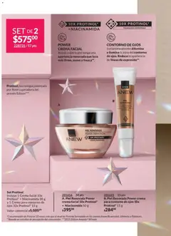 Vista previa de A. Piel Renovada Power crema facial 10x Protinol* + Niacinamida 50 g, Piel Renovada Power crema facial 10x Protinol* + Niacinamida 50 g, nuevo folleto de la tienda, válido en México a partir del 07.11.2025 | Página: 96 | Productos: Contorno de ojos, Crema, Contorno