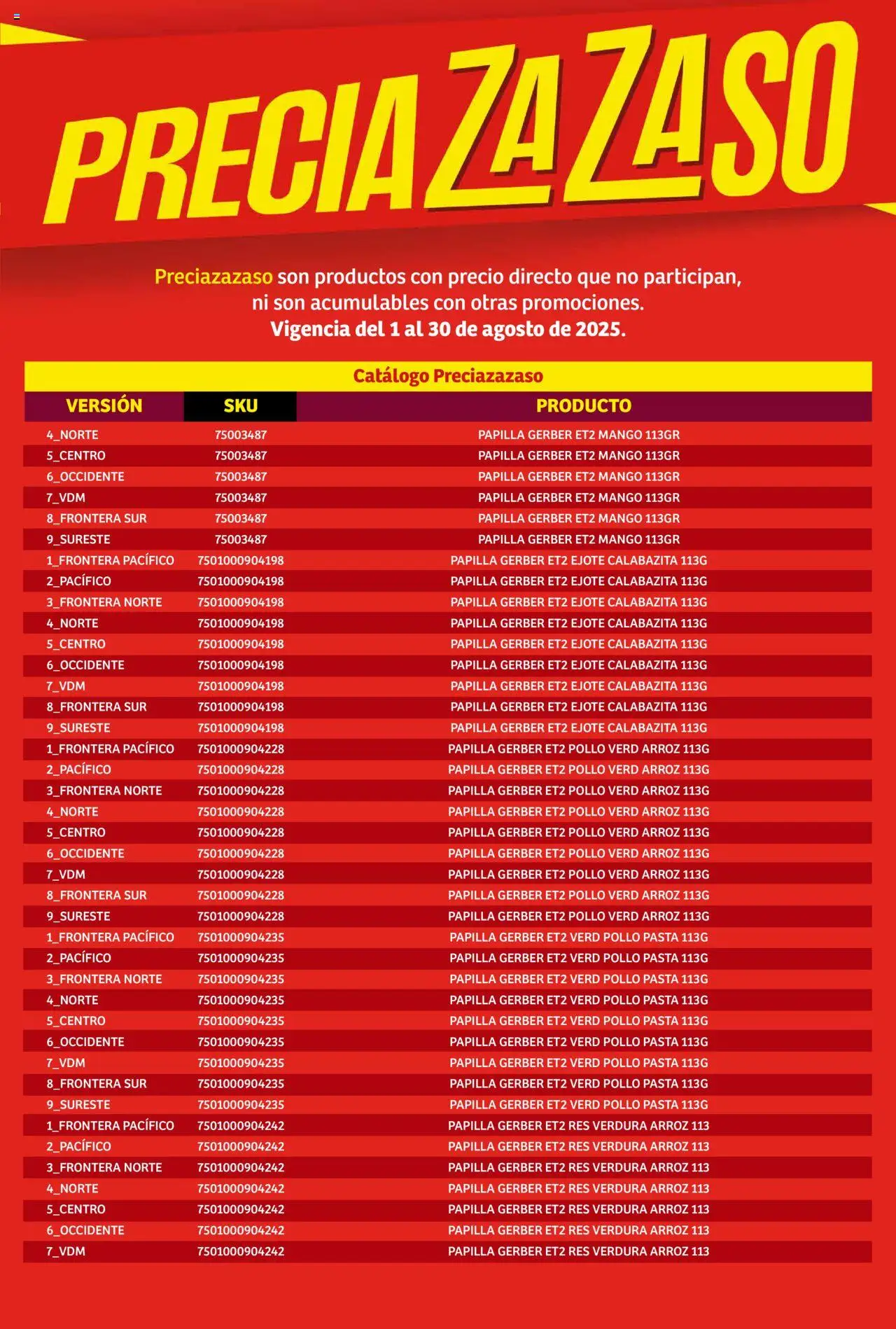 Nuevas ofertas de Soriana válidas en toda la República Mexicana desde el 01.08.2025. ¡Encuentra las mejores ofertas en Soriana - Catálogo Preciazazaso Mercado Nacional! | Página: 77 | Productos: Pollo, Mango, Res, Pasta