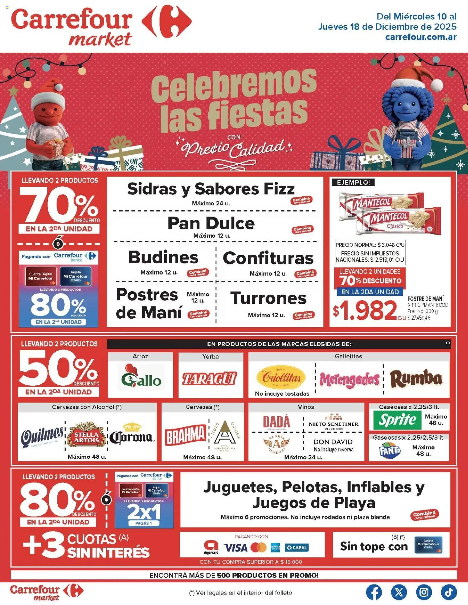 Carrefour Market catálogo │ válido desde el 10.12.2025 | Página: 1 | Productos: Banco, Galletitas, Mani, Arroz