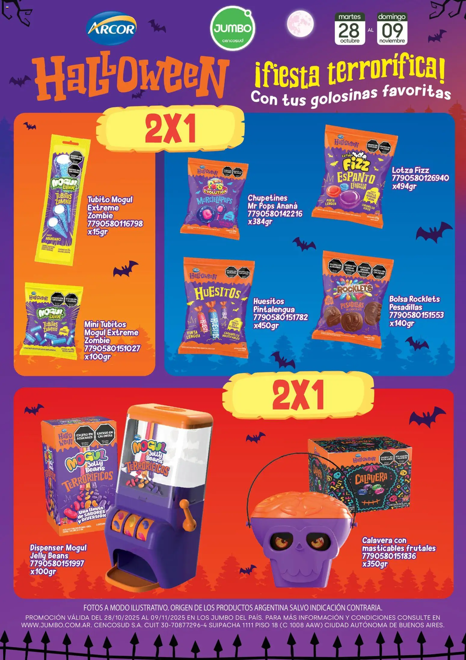 Jumbo - Especial Halloween │ válido desde el 28.10.2025 | Página: 2 | Productos: Bolsa, Ananá, Chocolate, Golosinas