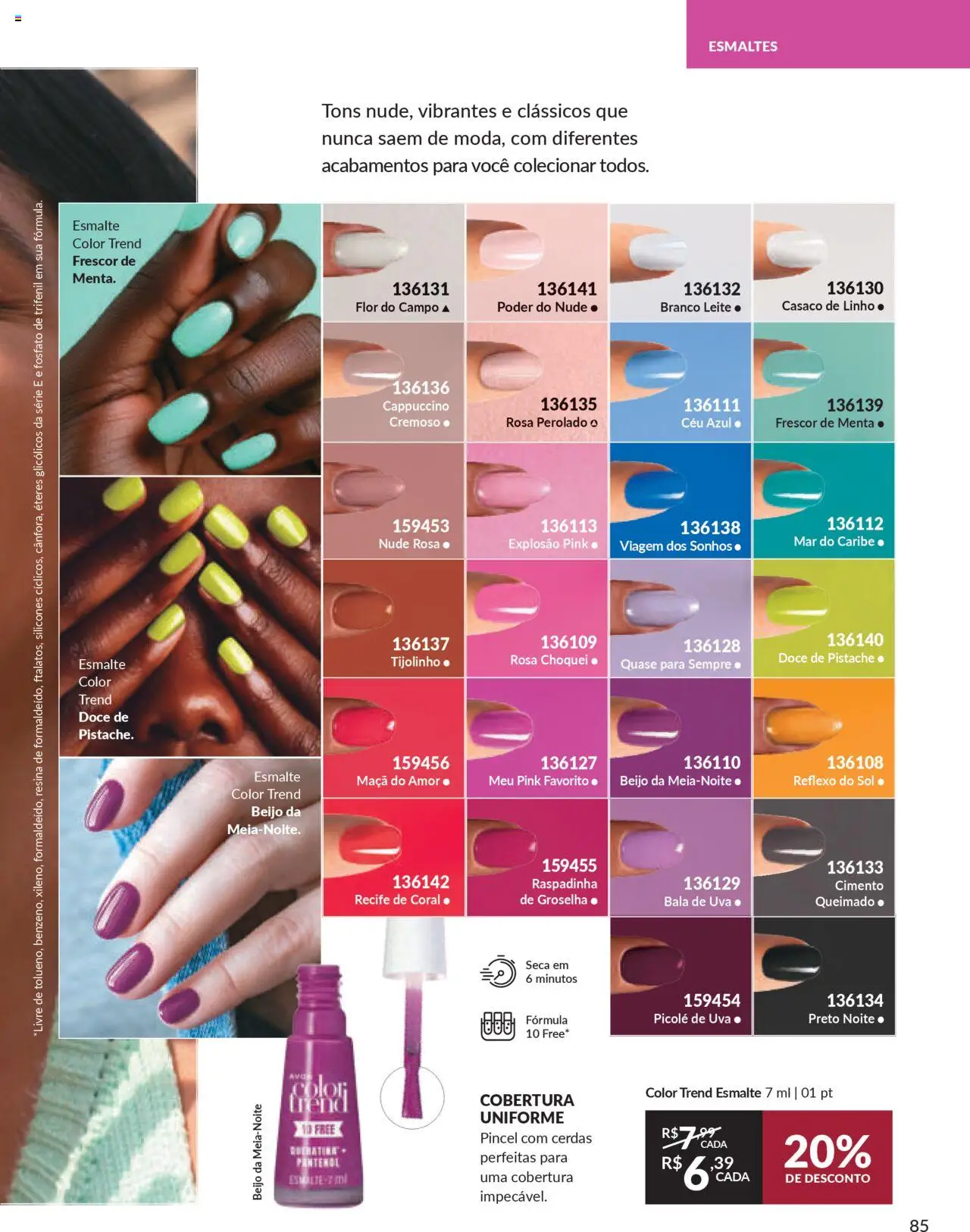 Avon Folheto - válido de 07.10.2025 | Página: 85 | Produtos: Pistache, Pincel, Picolé, Bala