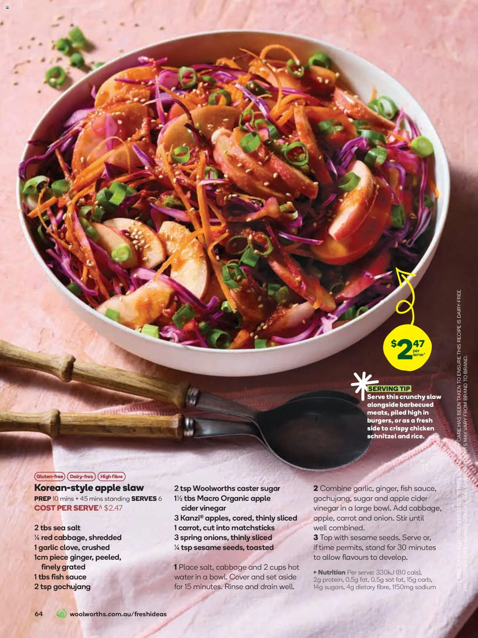 Woolworths catalogue - valid from 01.04.2026 | Page: 64 | Products: Fish, Salt, Garlic, Cabbage