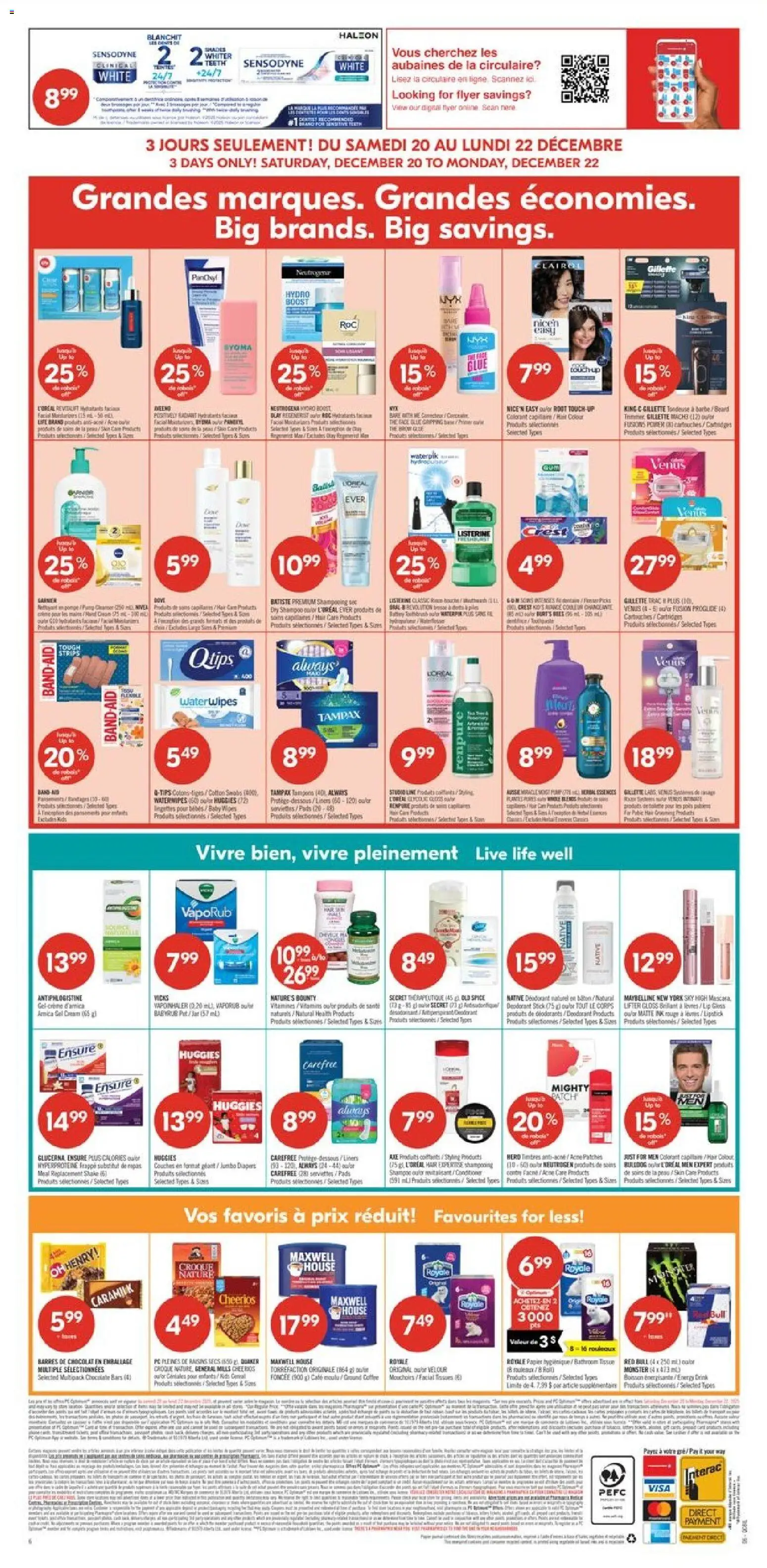 Pharmaprix flyer valid from 20.12.2025 | Page: 15 | Products: Lipstick, Shampoo, Toothpaste, Mouthwash