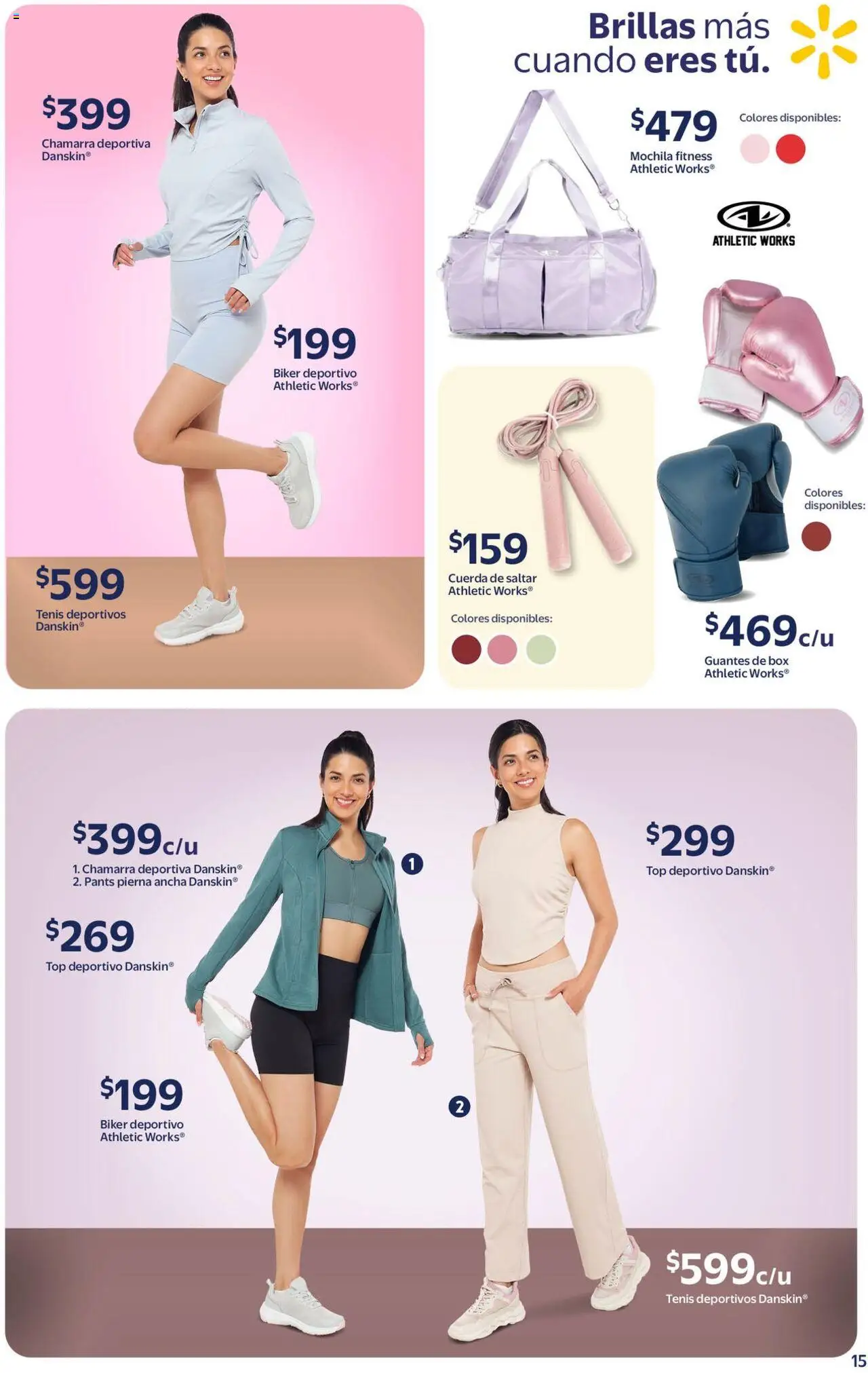 Nuevas ofertas de Walmart válidas en toda la República Mexicana desde el 19.09.2025. ¡Encuentra las mejores ofertas en Walmart - Folleto la belleza! | Página: 15 | Productos: Cuerda, Guantes, Mochila, Top
