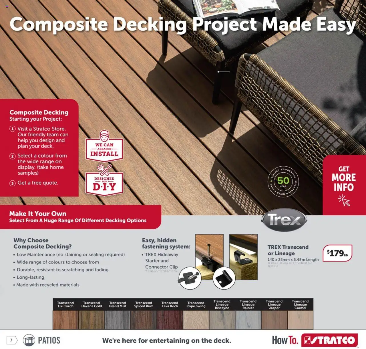 Stratco catalogue - valid from 08.08.2025 | Page: 7 | Products: Rum, Decking, Connector, Torch