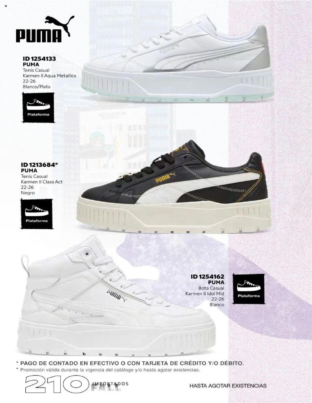 Nuevas ofertas de Price Shoes válidas en toda la República Mexicana desde el 18.10.2025. ¡Encuentra las mejores ofertas en Price Shoes catálogo Fall Importados segunda! | Página: 210 | Productos: Tenis