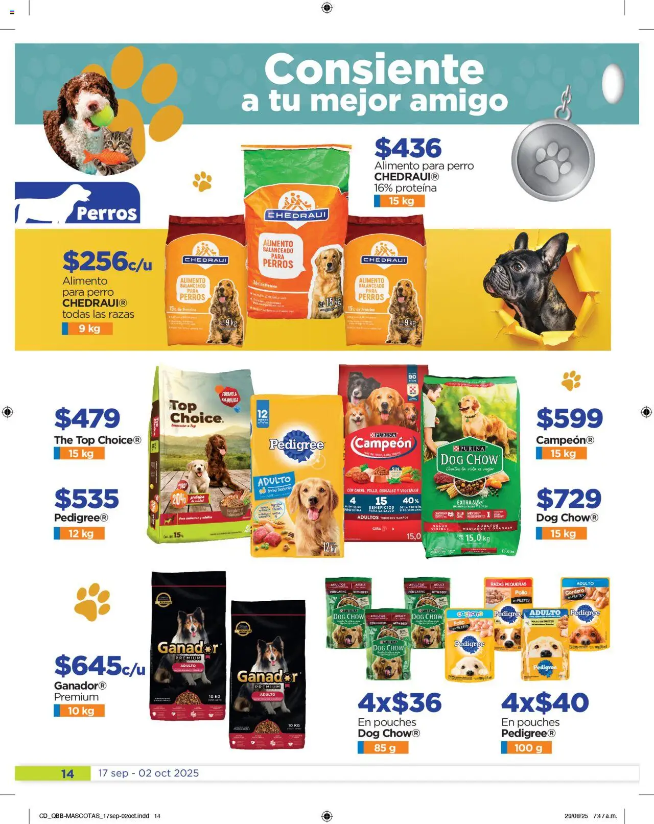 Nuevas ofertas de Chedraui válidas en toda la República Mexicana desde el 17.09.2025. ¡Encuentra las mejores ofertas en Chedraui - Folleto! | Página: 14 | Productos: Pollo, Cereales, Top