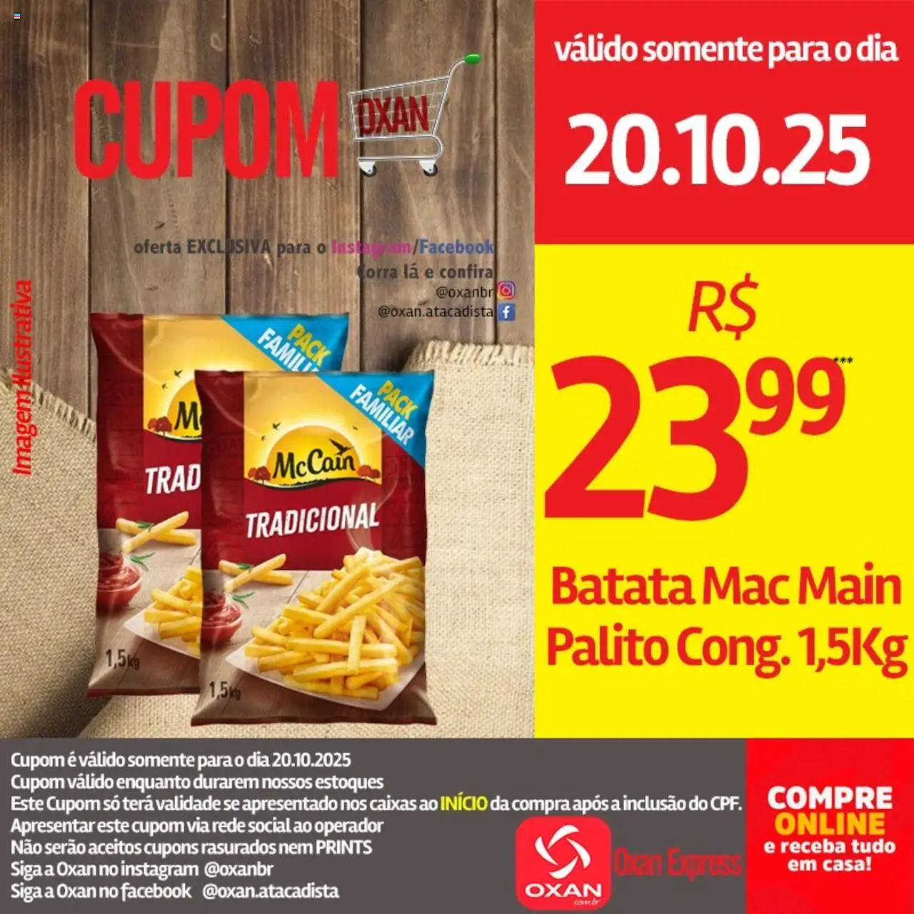 Oxan Atacadista Folheto - válido de 20.10.2025 | Página: 6 | Produtos: Batata