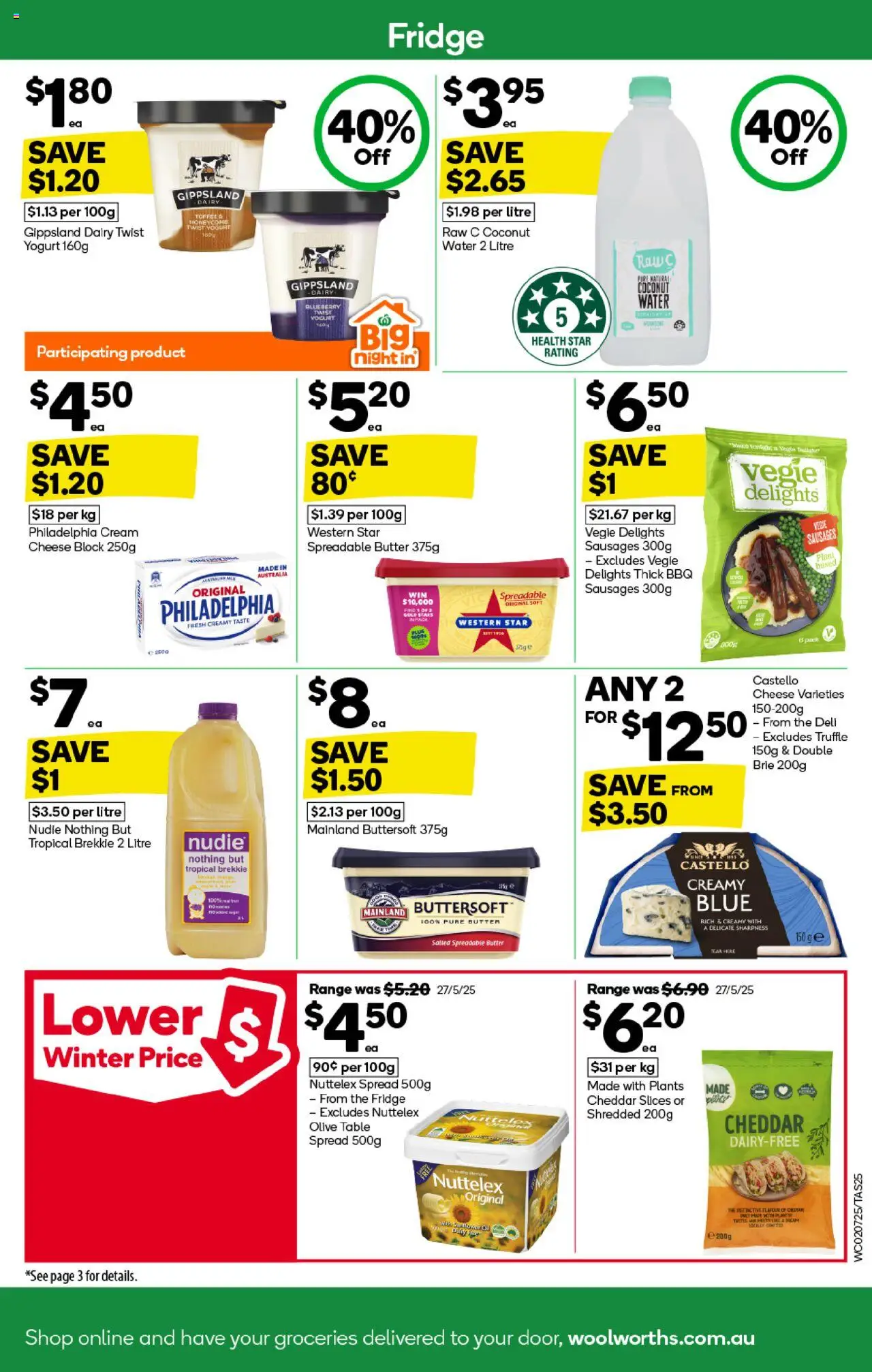 Woolworths catalogue - valid from 02.07.2025 | Page: 27 | Products: Plant, Dairy, Cheese, Water