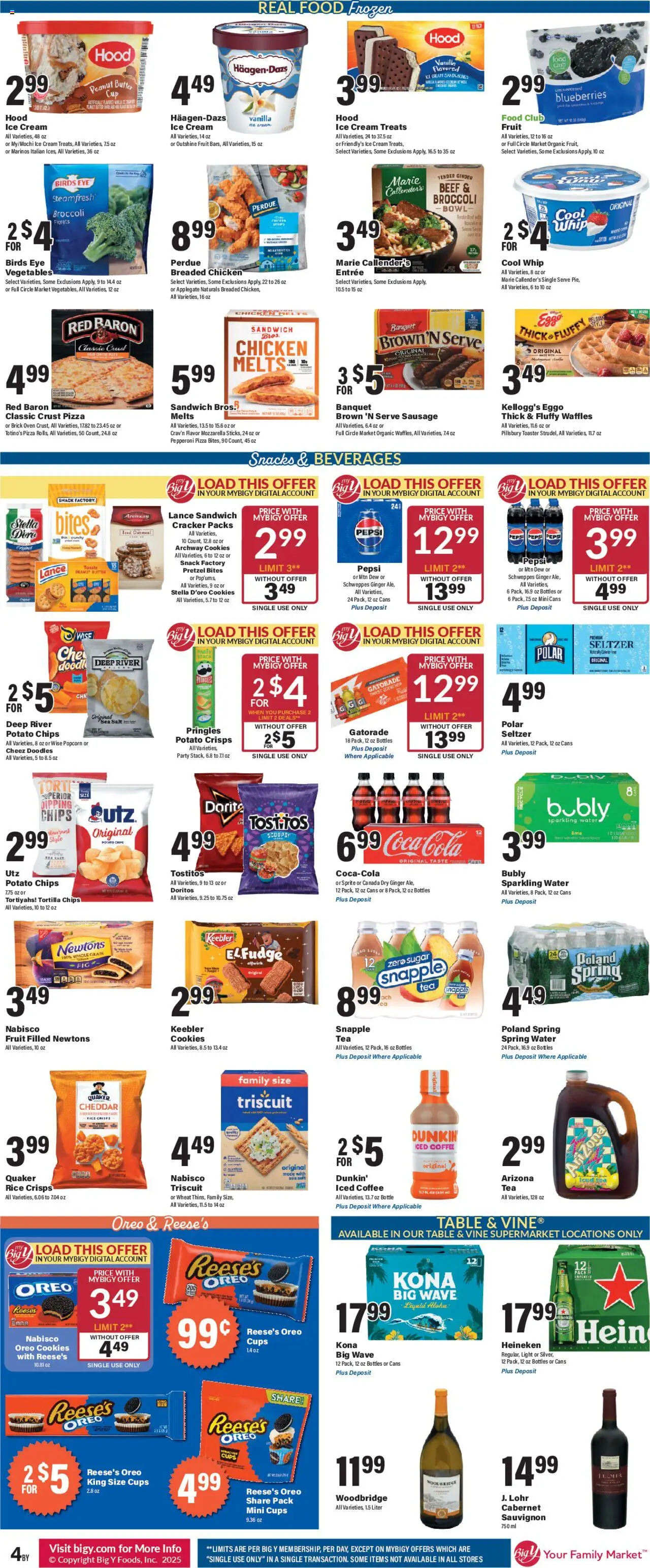 Big Y Weekly Ad - valid from 11.09.2025 | Page: 8 | Products: Coffee, Pizza, Cream, Salt