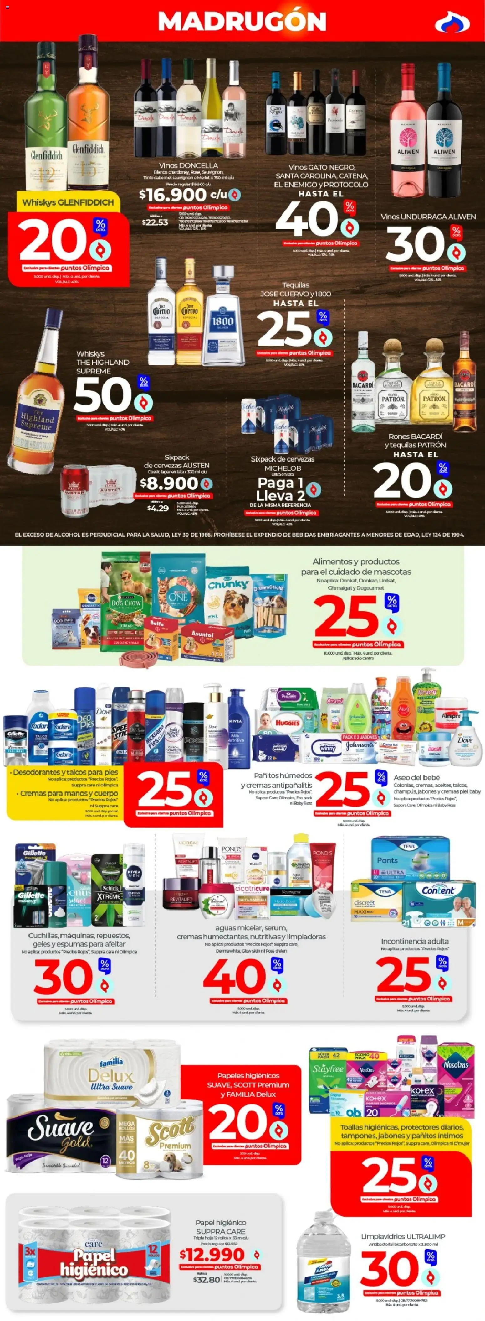 Olímpica revista - valida desde el 17.01.2026 | Página: 4 | Productos: Espuma, Pollo, Crema, Papel higiénico