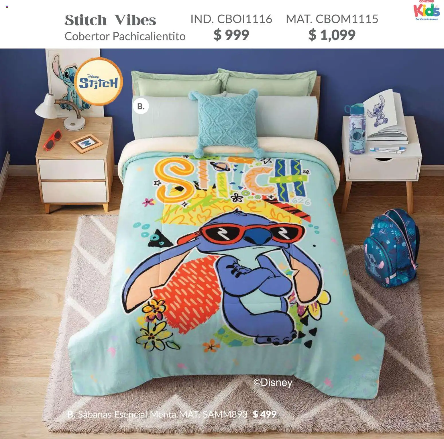 Nuevas ofertas de Colchas Concord válidas en toda la República Mexicana desde el 01.02.2026. ¡Encuentra las mejores ofertas en Colchas Concord catálogo Kids! | Página: 62 | Productos: Cobertor, Sabanas