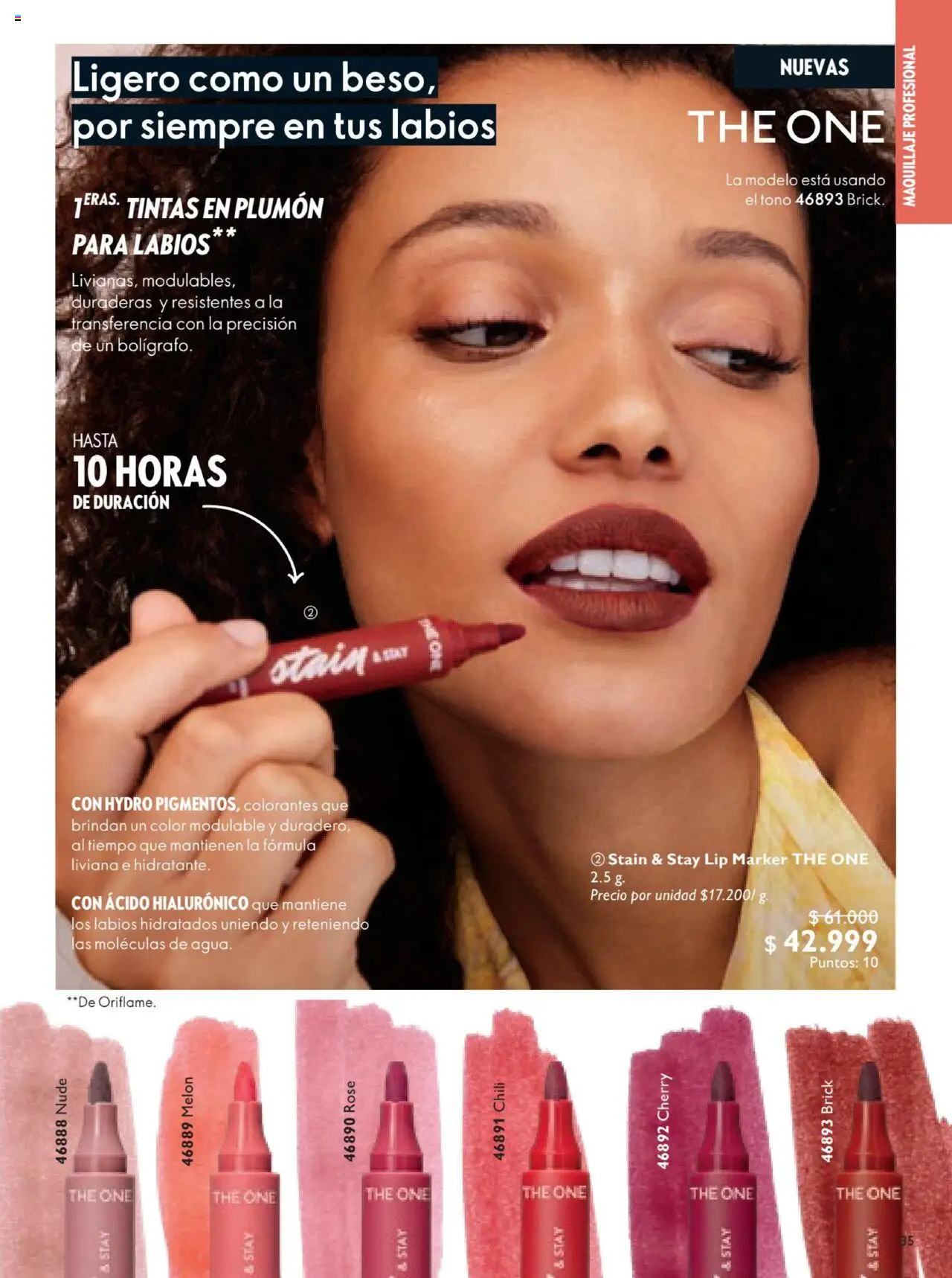 Oriflame revista - valida desde el 12.07.2025 | Página: 35 | Productos: Melón, Maquillaje