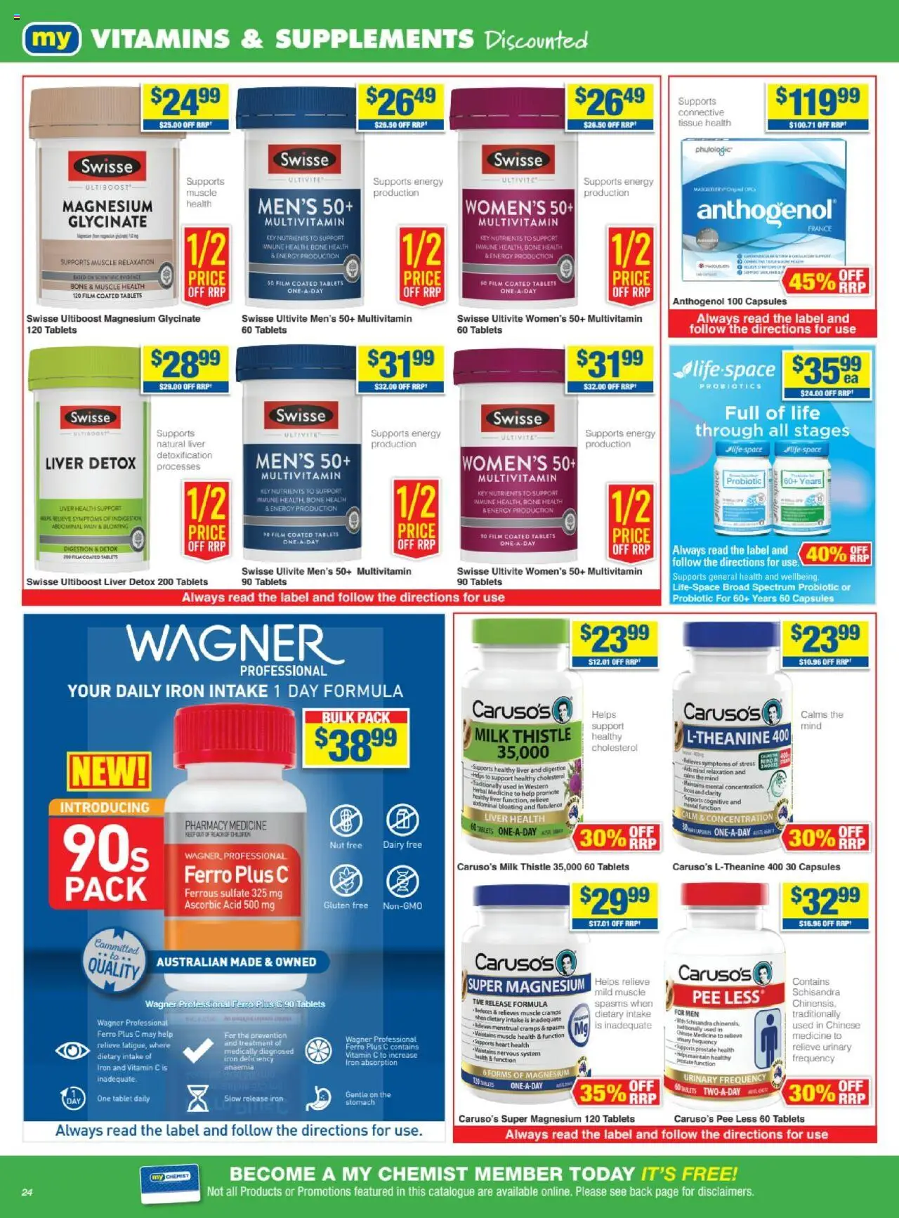 My Chemist catalogue - valid from 26.06.2025 | Page: 24 | Products: Milk, Nutrients, Treatment, Tablets