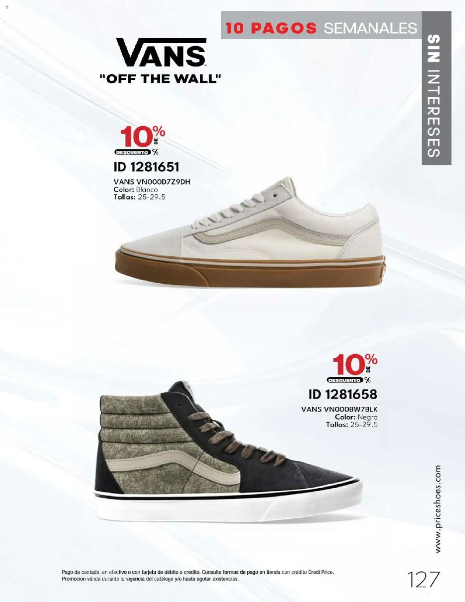 Nuevas ofertas de Price Shoes válidas en toda la República Mexicana desde el 20.03.2026. ¡Encuentra las mejores ofertas en Price Shoes catálogo 10 Pagos Sin Intereses! | Página: 127