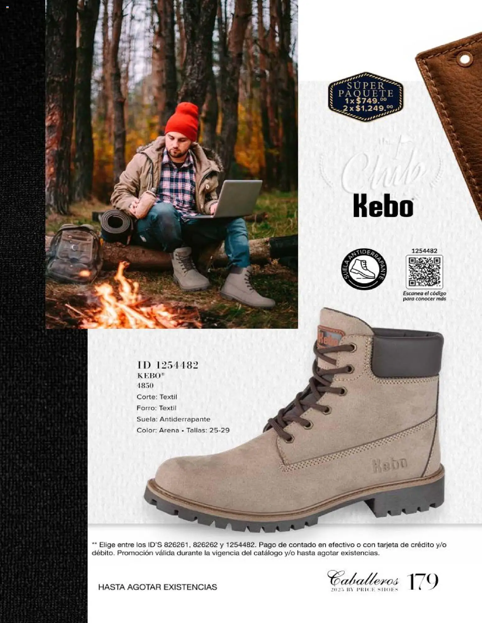 Nuevas ofertas de Price Shoes válidas en toda la República Mexicana desde el 26.11.2025. ¡Encuentra las mejores ofertas en Price Shoes catálogo Caballeros! | Página: 179