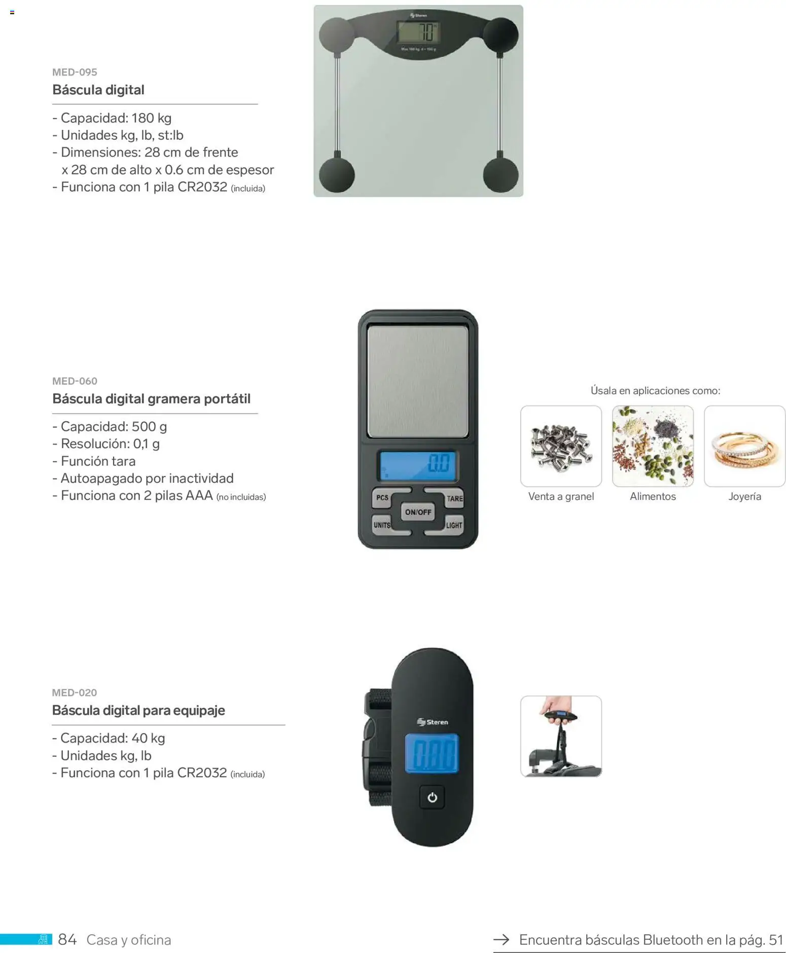 Nuevas ofertas de Steren válidas en toda la República Mexicana desde el 01.01.2026. ¡Encuentra las mejores ofertas en Steren catálogo! | Página: 96 | Productos: Báscula digital, Pila, Pilas