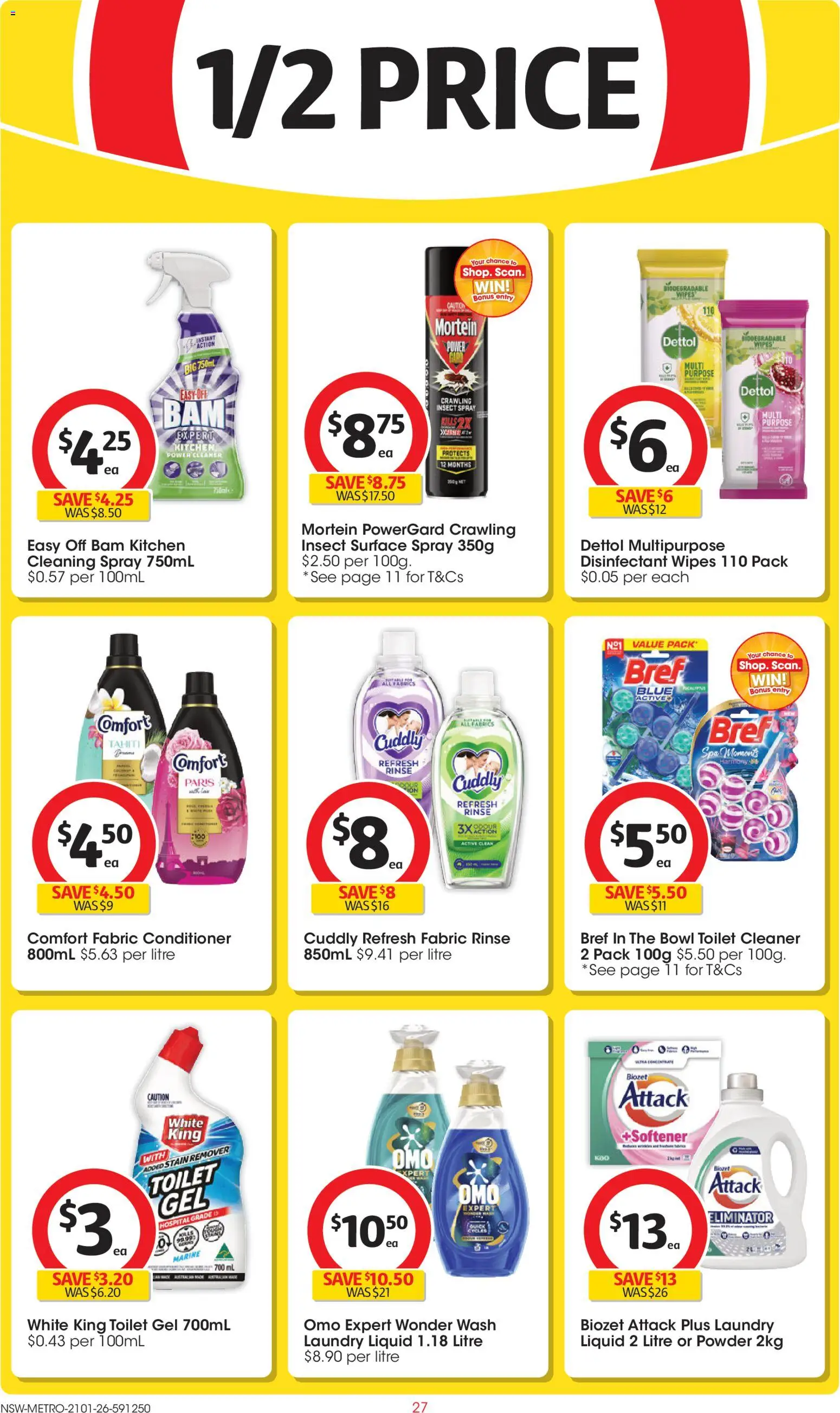 Coles catalogue - valid from 21.01.2026 | Page: 27 | Products: Powder, Cleaner, Stain remover, Multipurpose