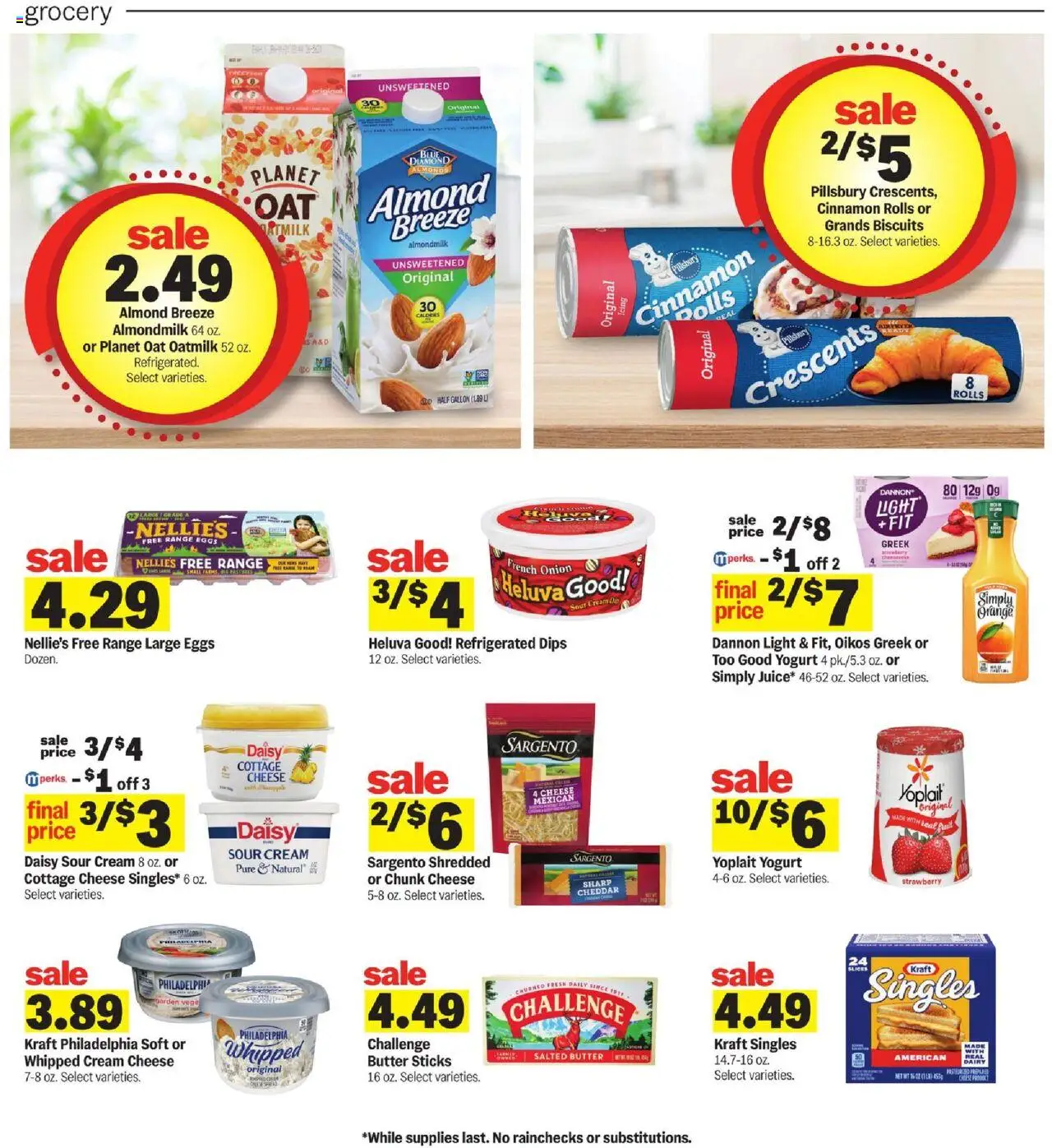 Meijer Weekly Ad - valid from 10.09.2025 | Page: 7 | Products: Cheese, Yogurt, Eggs, Cottage cheese