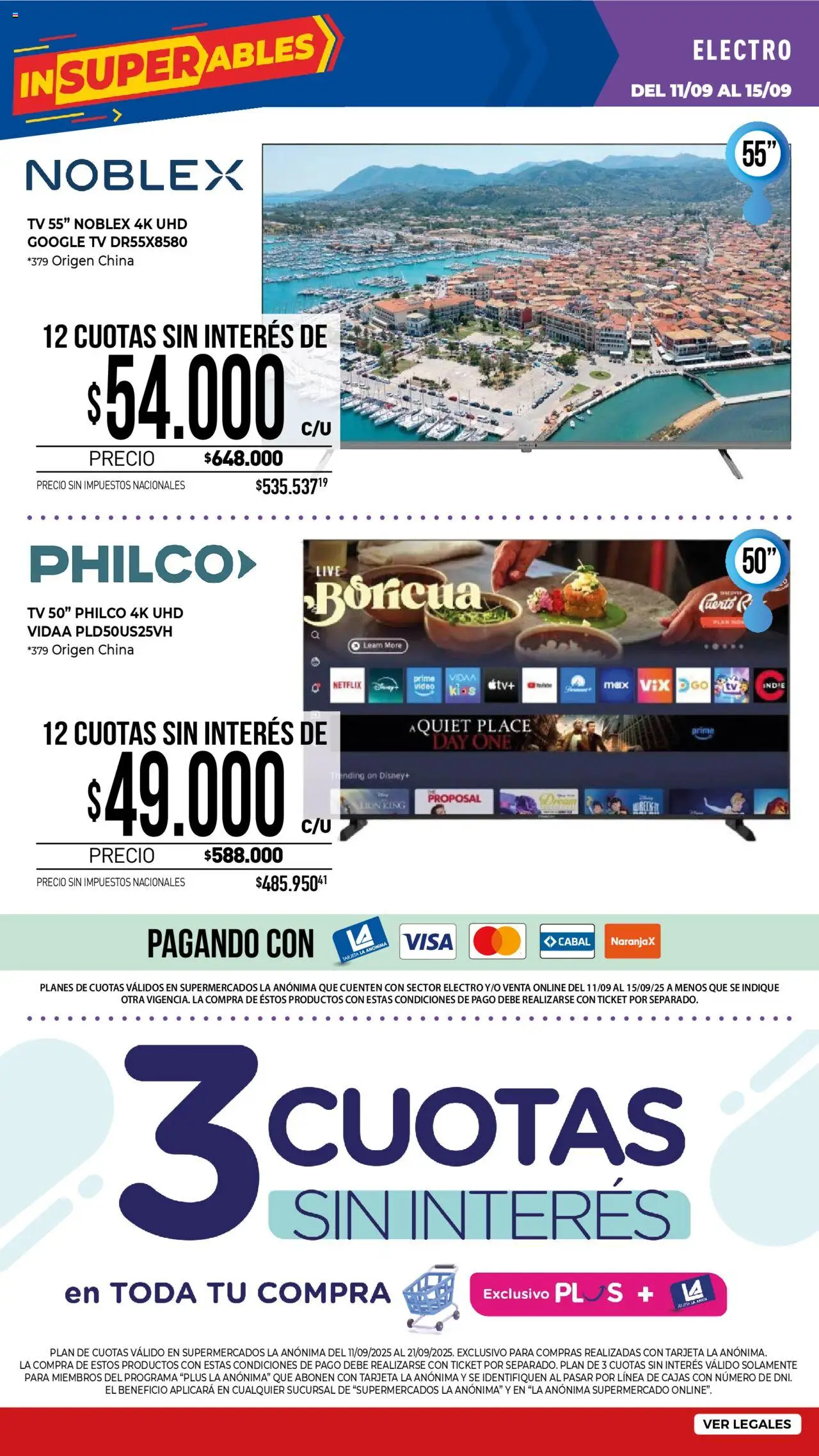 La Anonima - Insuperables - z3 │ válido desde el 11.09.2025 | Página: 36 | Productos: Video