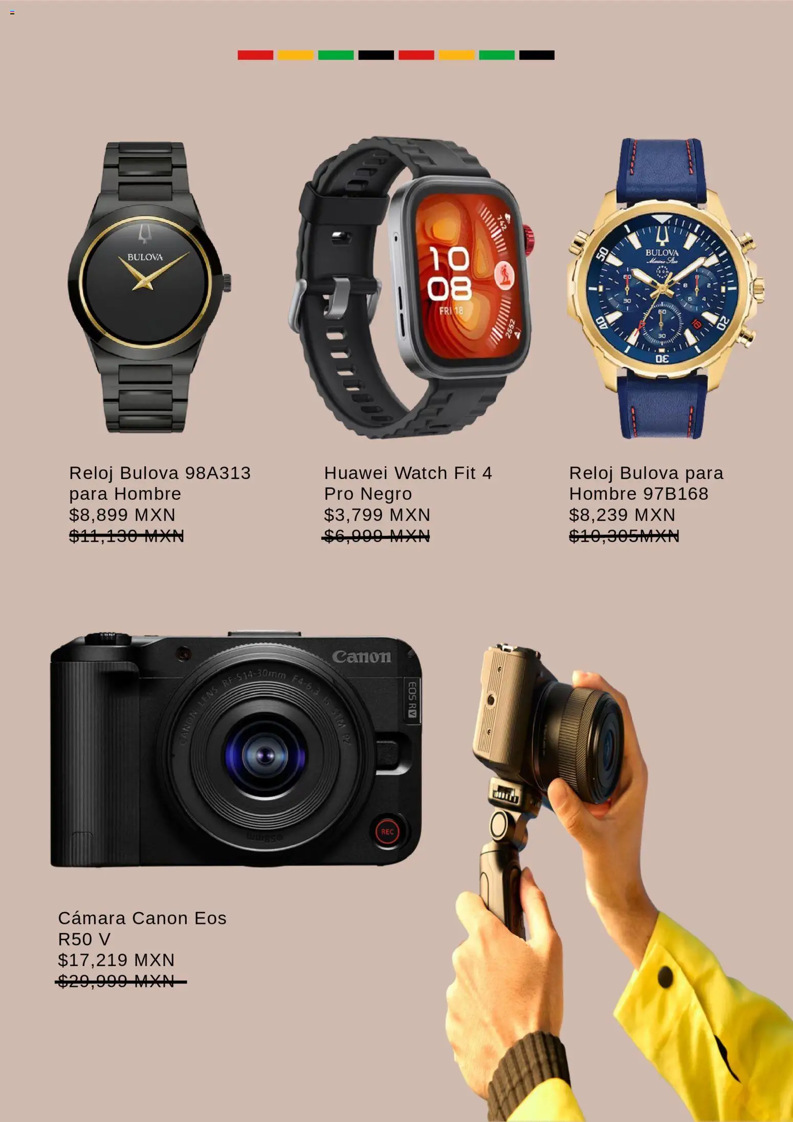 Nuevas ofertas de Sears válidas en toda la República Mexicana desde el 08.01.2026. ¡Encuentra las mejores ofertas en Sears catálogo! | Página: 9 | Productos: Cámara, Reloj