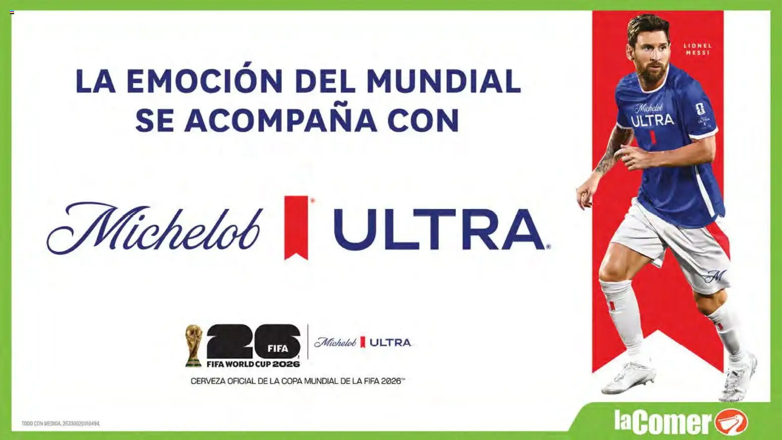 Nuevas ofertas de La Comer válidas en toda la República Mexicana desde el 08.04.2026. ¡Encuentra las mejores ofertas en La Comer folleto Patrocinador oficial del jugador No.12! | Página: 12 | Productos: Cerveza