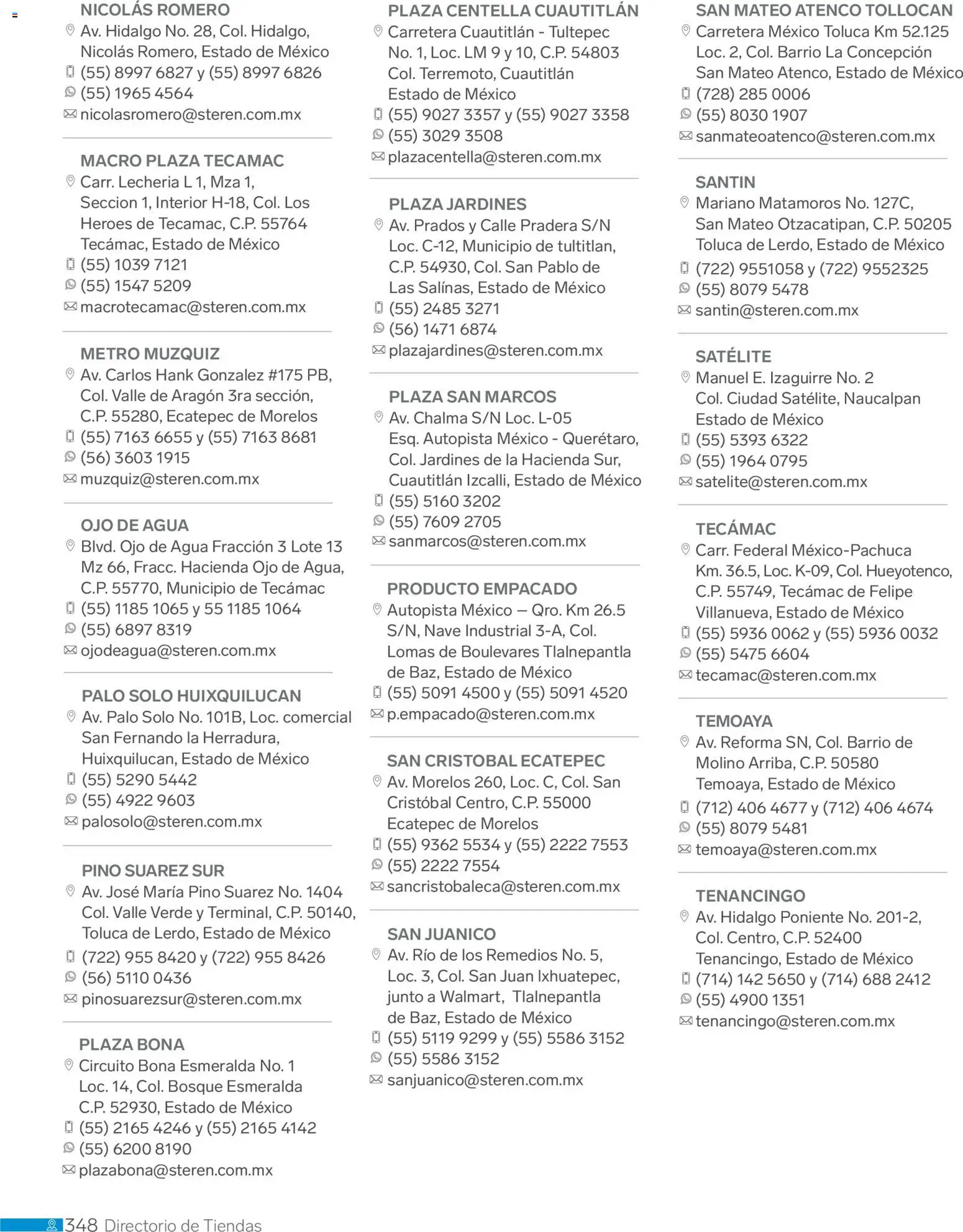 Nuevas ofertas de Steren válidas en toda la República Mexicana desde el 01.01.2026. ¡Encuentra las mejores ofertas en Steren catálogo! | Página: 360 | Productos: Agua, Satélite