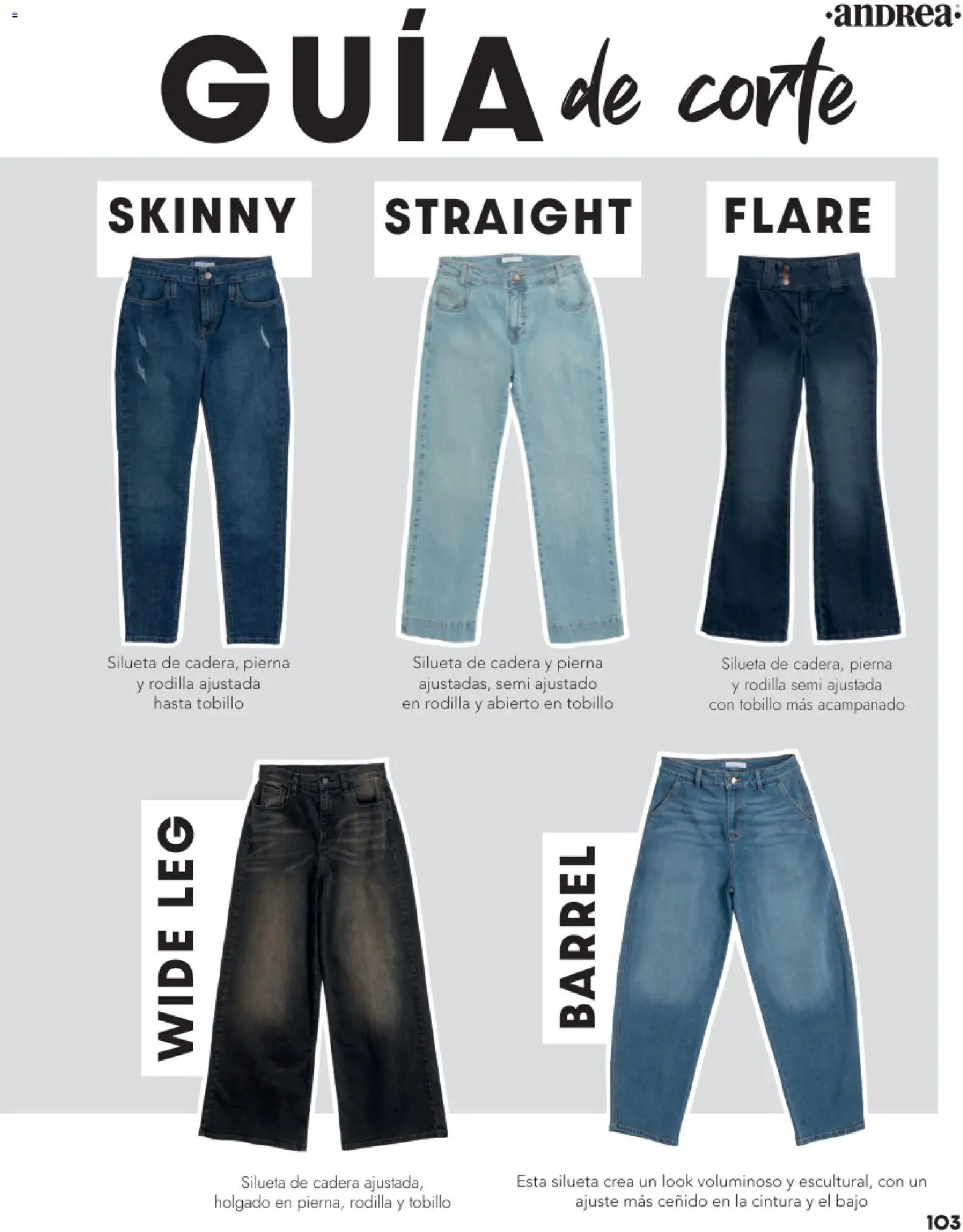 Nuevas ofertas de Andrea válidas en toda la República Mexicana desde el 26.11.2025. ¡Encuentra las mejores ofertas en Andrea catálogo Vestir! | Página: 103