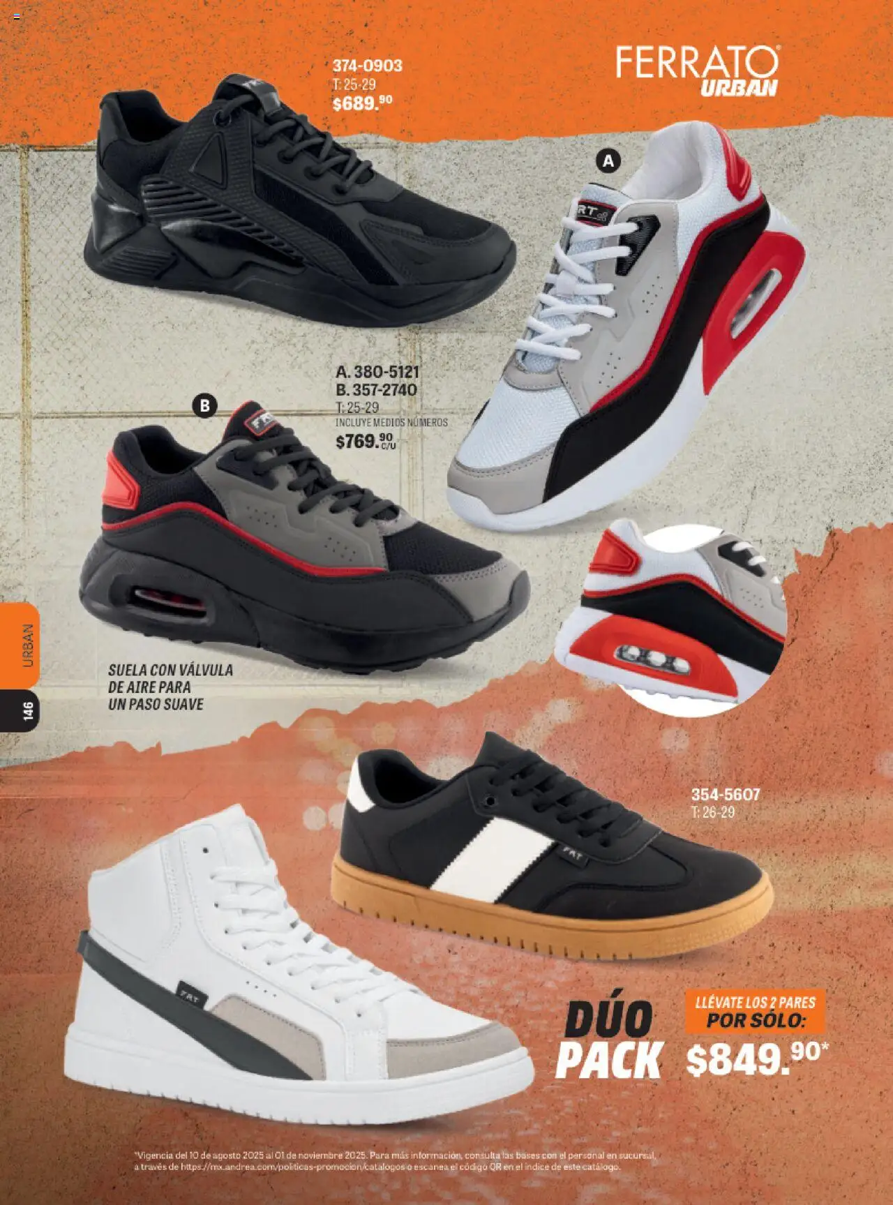 Nuevas ofertas de Andrea válidas en toda la República Mexicana desde el 10.08.2025. ¡Encuentra las mejores ofertas en Andrea - Catálogo Urbano Deportivo! | Página: 12 | Productos: Válvula