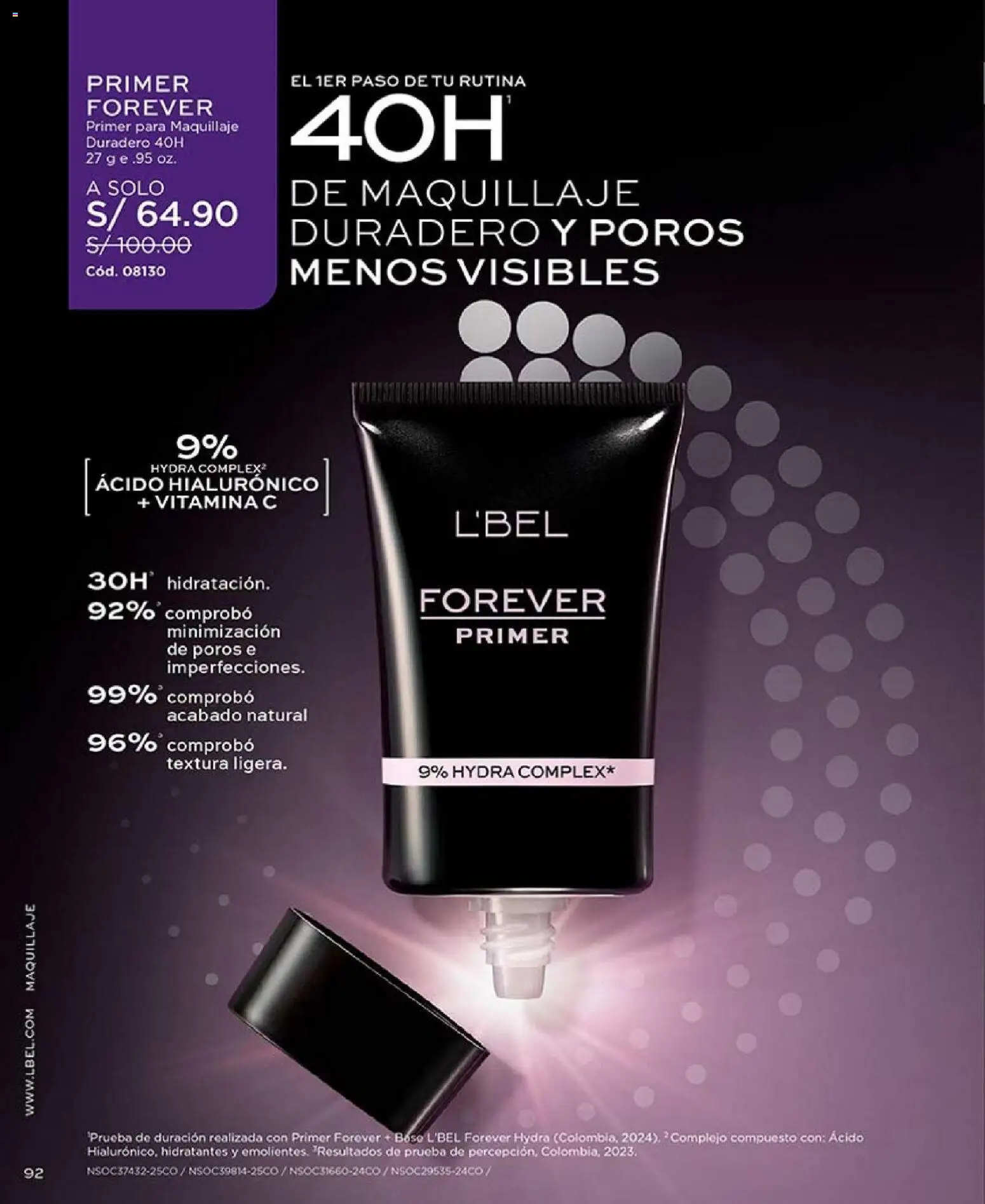 Catálogo L'Bel válido desde 17.01.2026 | Página: 92 | Productos: Maquillaje