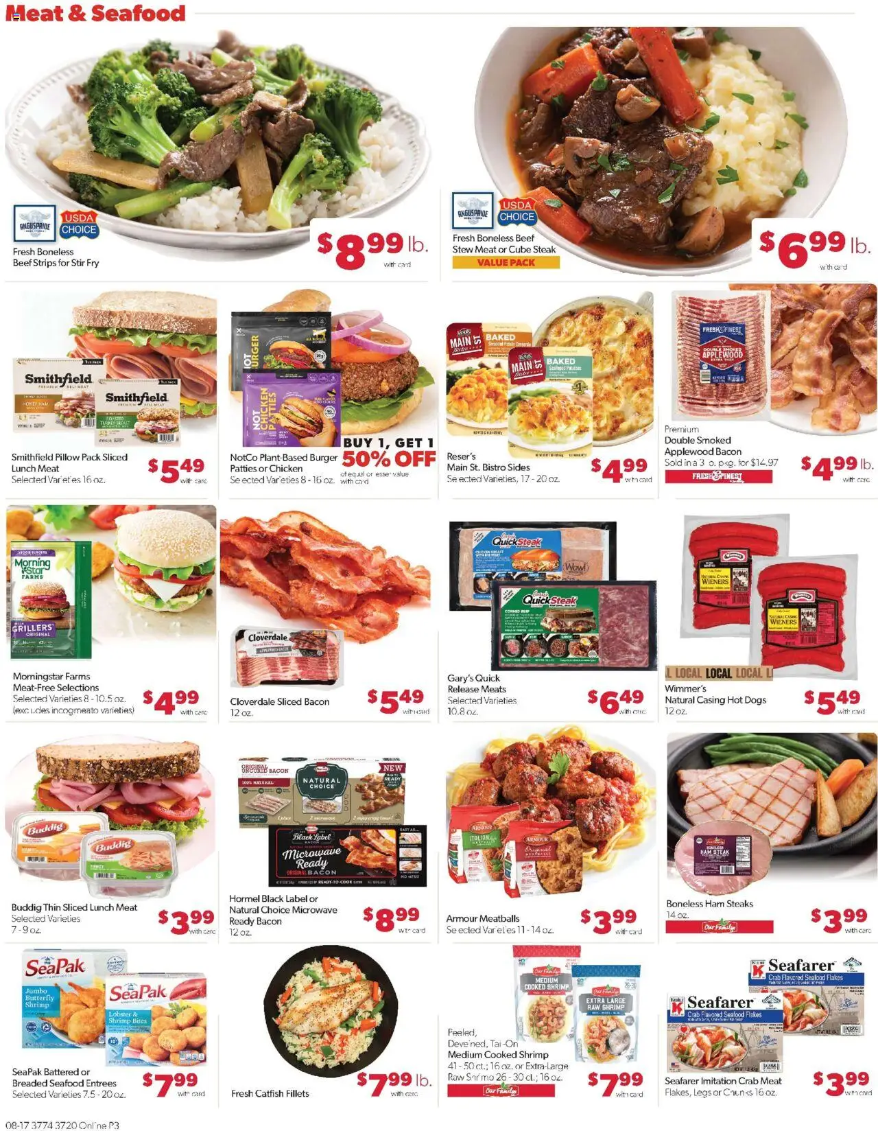 Family Fare Weekly Ad - NE - valid from 17.08.2025 | Page: 10 | Products: Pillow, Ham, Beef, Flakes