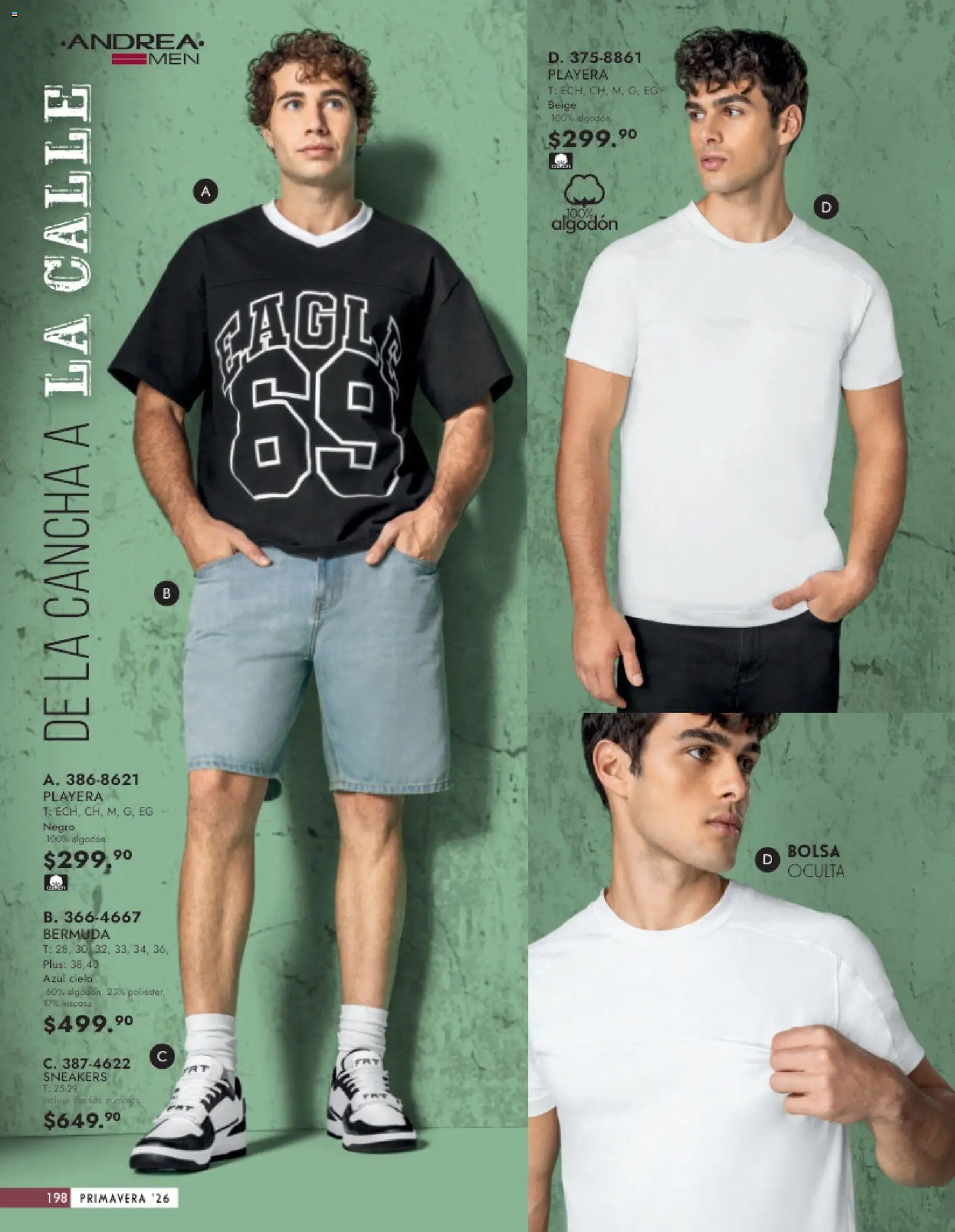 Nuevas ofertas de Andrea válidas en toda la República Mexicana desde el 25.01.2026. ¡Encuentra las mejores ofertas en Andrea catálogo Vestir Caballero ! | Página: 40