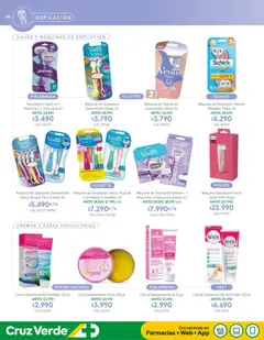 Belleza y Cuidado Personal Cruz Verde válido desde el 05.12.2025 | Página: 18 | Productos: Cera, Depiladora, Crema depilatoria, Crema