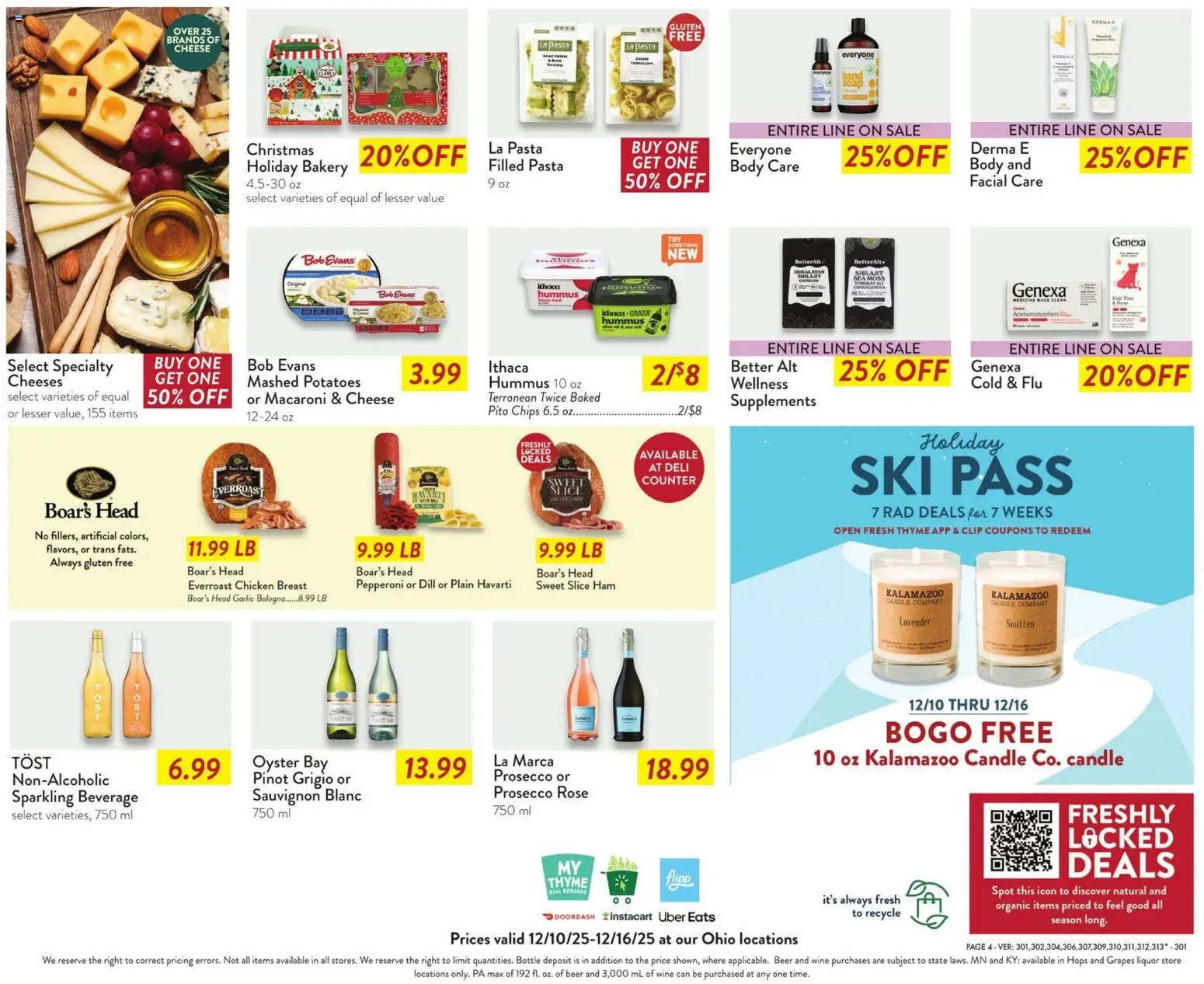 Fresh Thyme Weekly Ad - OH - valid from 10.12.2025 | Page: 8 | Products: Clip, Cheese, Ham, Garlic