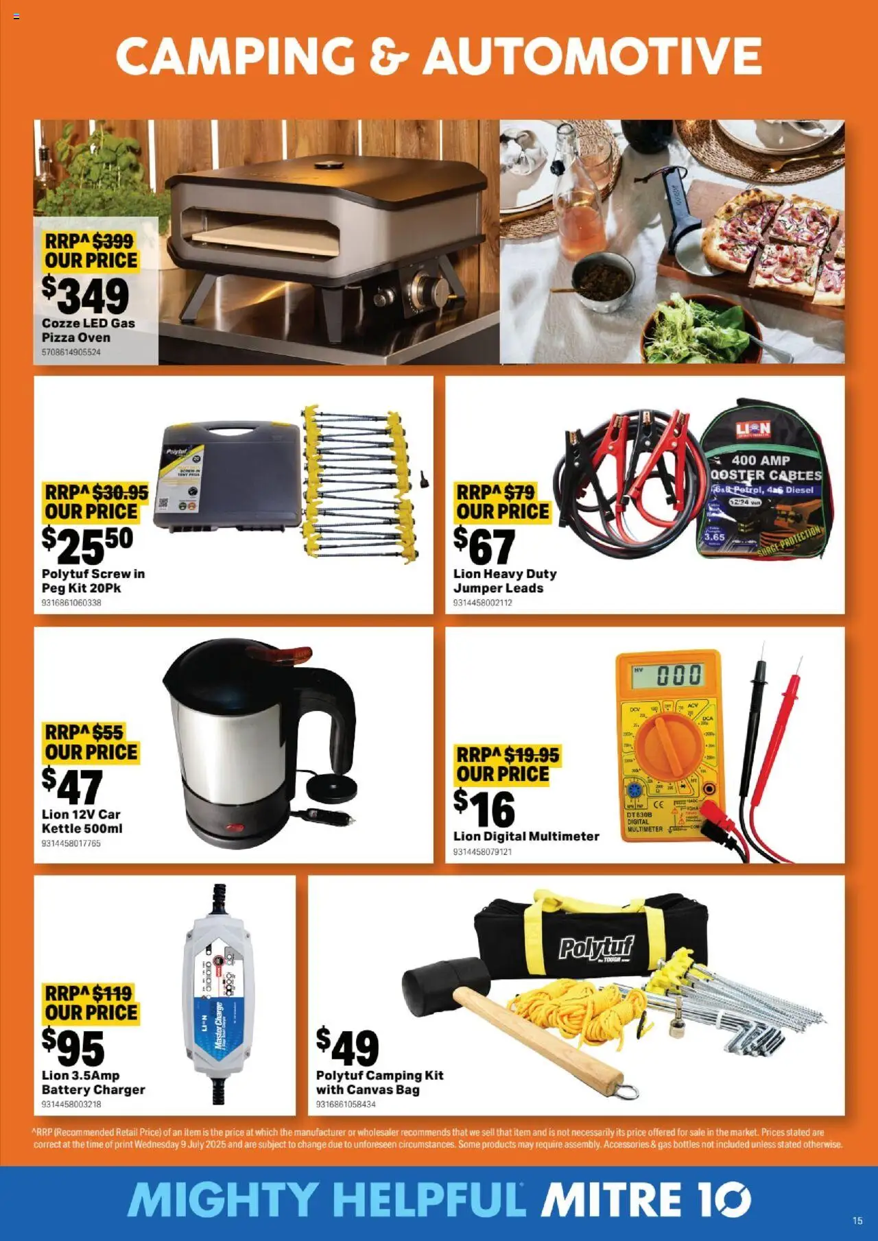 Mitre 10 catalogue - valid from 13.08.2025 | Page: 15 | Products: Battery, Jumper, Digital, Bag