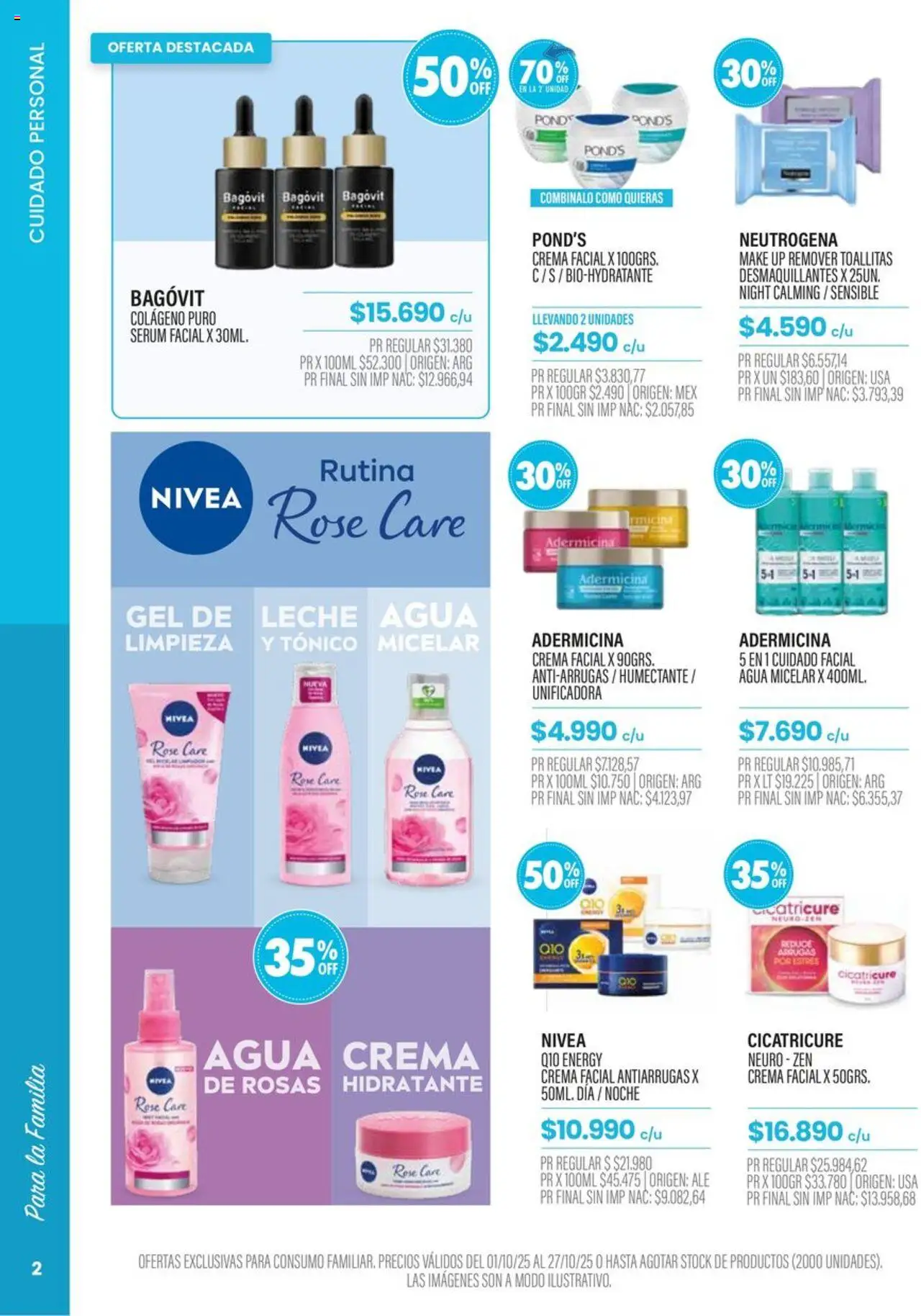 Pigmento catálogo │ válido desde el 01.10.2025 | Página: 2 | Productos: Serum, Agua, Leche, Crema