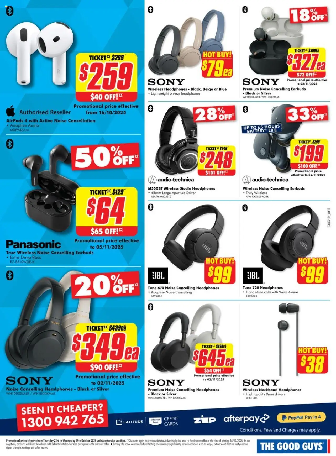 The Good Guys catalogue - valid from 22.10.2025 | Page: 22 | Products: Battery, Audio, Headphones