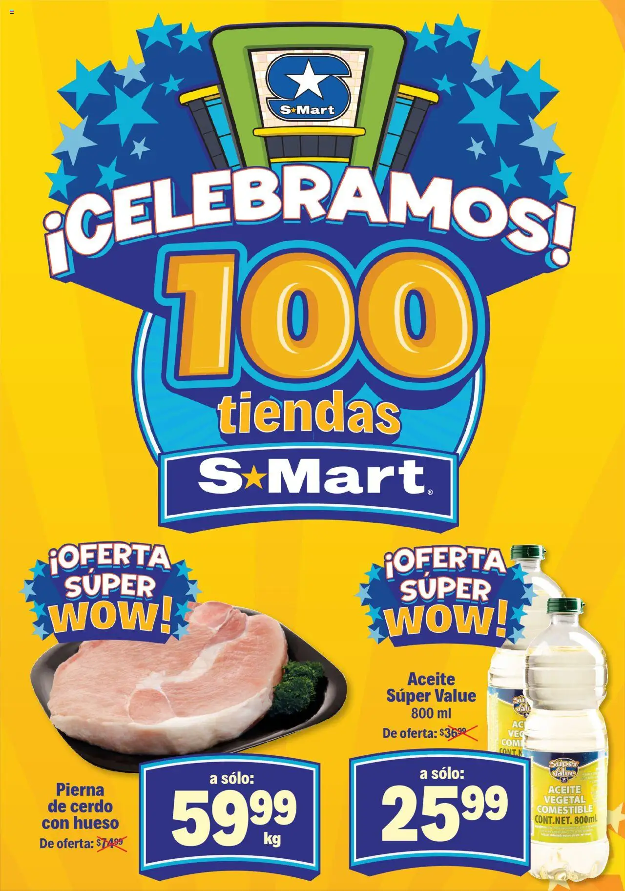 Nuevas ofertas de S-Mart válidas en toda la República Mexicana desde el 16.09.2025. ¡Encuentra las mejores ofertas en S-Mart - Folleto - Matamoros! | Página: 2 | Productos: Aceite, Cerdo