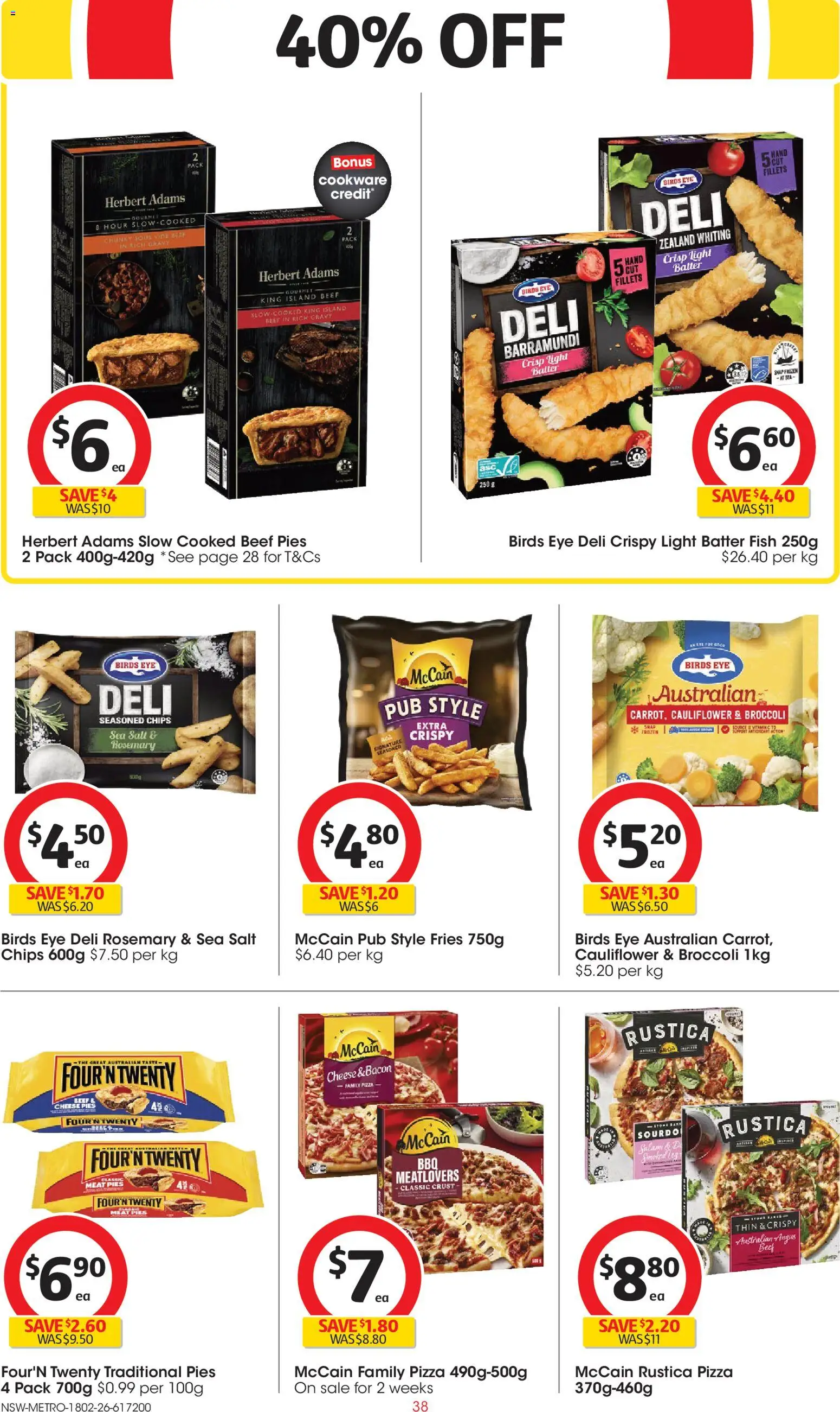 Coles catalogue - valid from 18.02.2026 | Page: 38 | Products: Bacon, Light, Cheese, Cookware