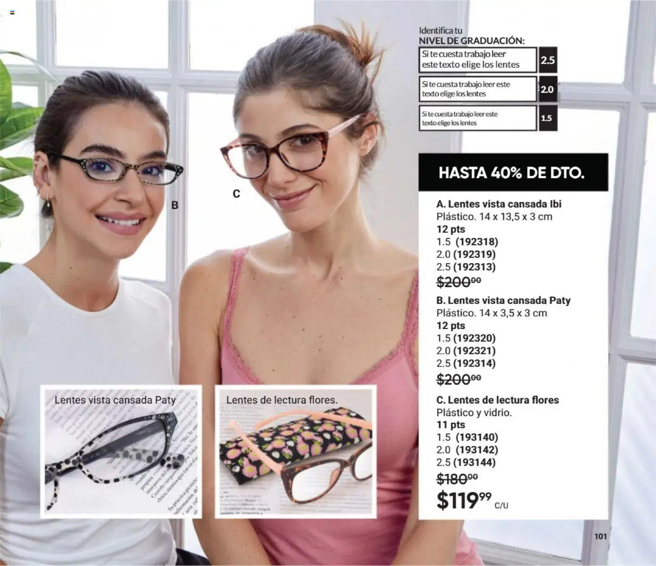 Nuevas ofertas de AVON válidas en toda la República Mexicana desde el 13.09.2025. ¡Encuentra las mejores ofertas en AVON - Casa & Estilo 14 2025! | Página: 101 | Productos: Lentes, Té