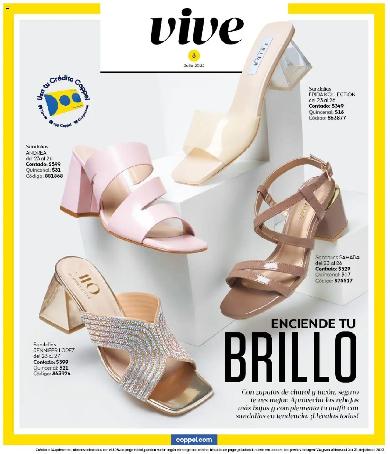 Nuevas ofertas de Coppel válidas en toda la República Mexicana desde el 05.07.2025. ¡Encuentra las mejores ofertas en Coppel catálogo Rebajas! | Página: 8 | Productos: Zapatos, Brillo, Sandalias, Té