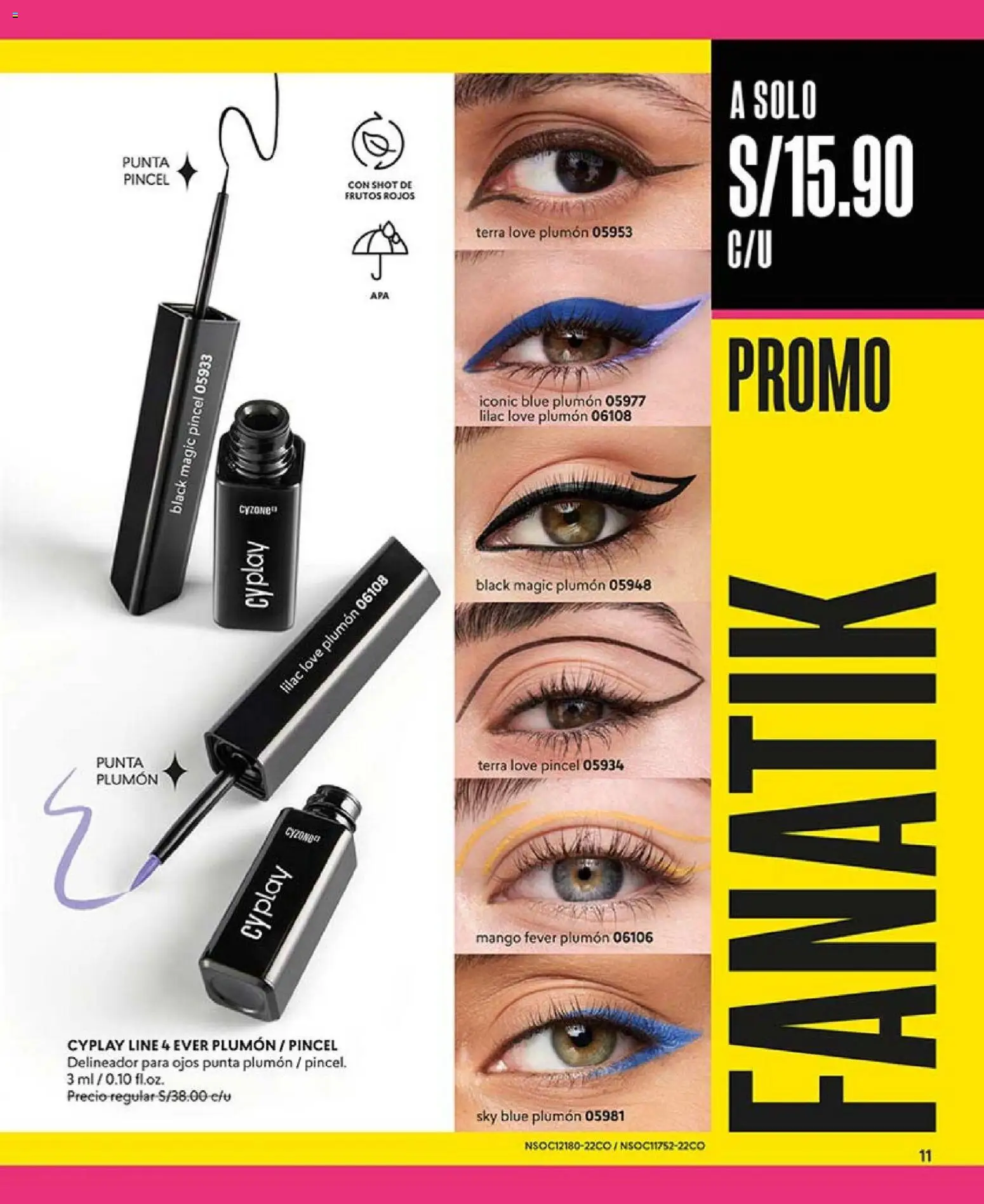 Catálogo CyZone válido desde 18.12.2025 | Página: 11 | Productos: Delineador, Pincel